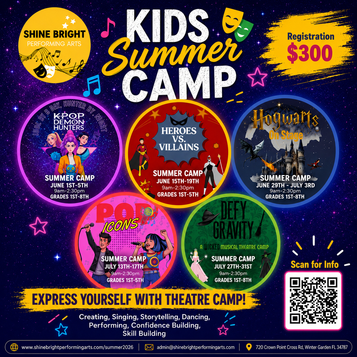 2026 Summer Camps & Workshops — Shine Bright Performing Arts