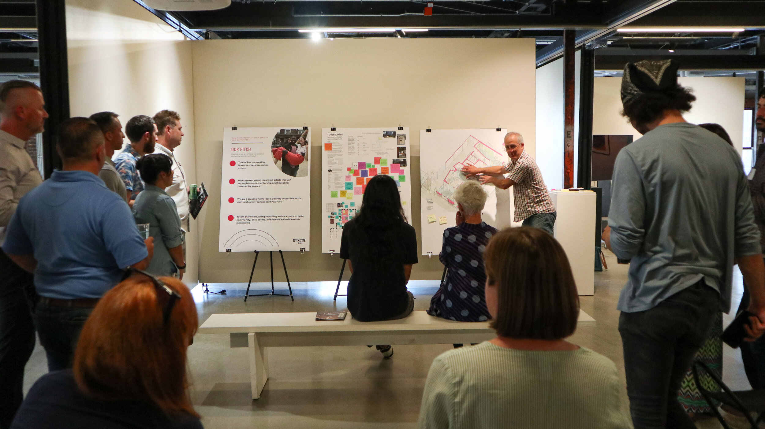 [King Street Station, Top Floor] John Kennedy from SKL Architects sharing the renderings of Totem Star's future home at King Street Station