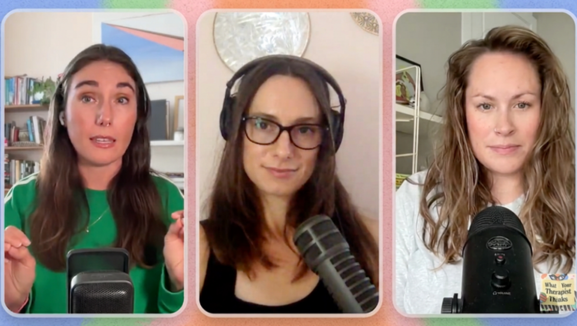 Chloë Bean, LMFT, somatic trauma therapist, featured on the What Your Therapist Thinks Podcast  discussing people-pleasing recovery and nervous system healing for high-achieving women.