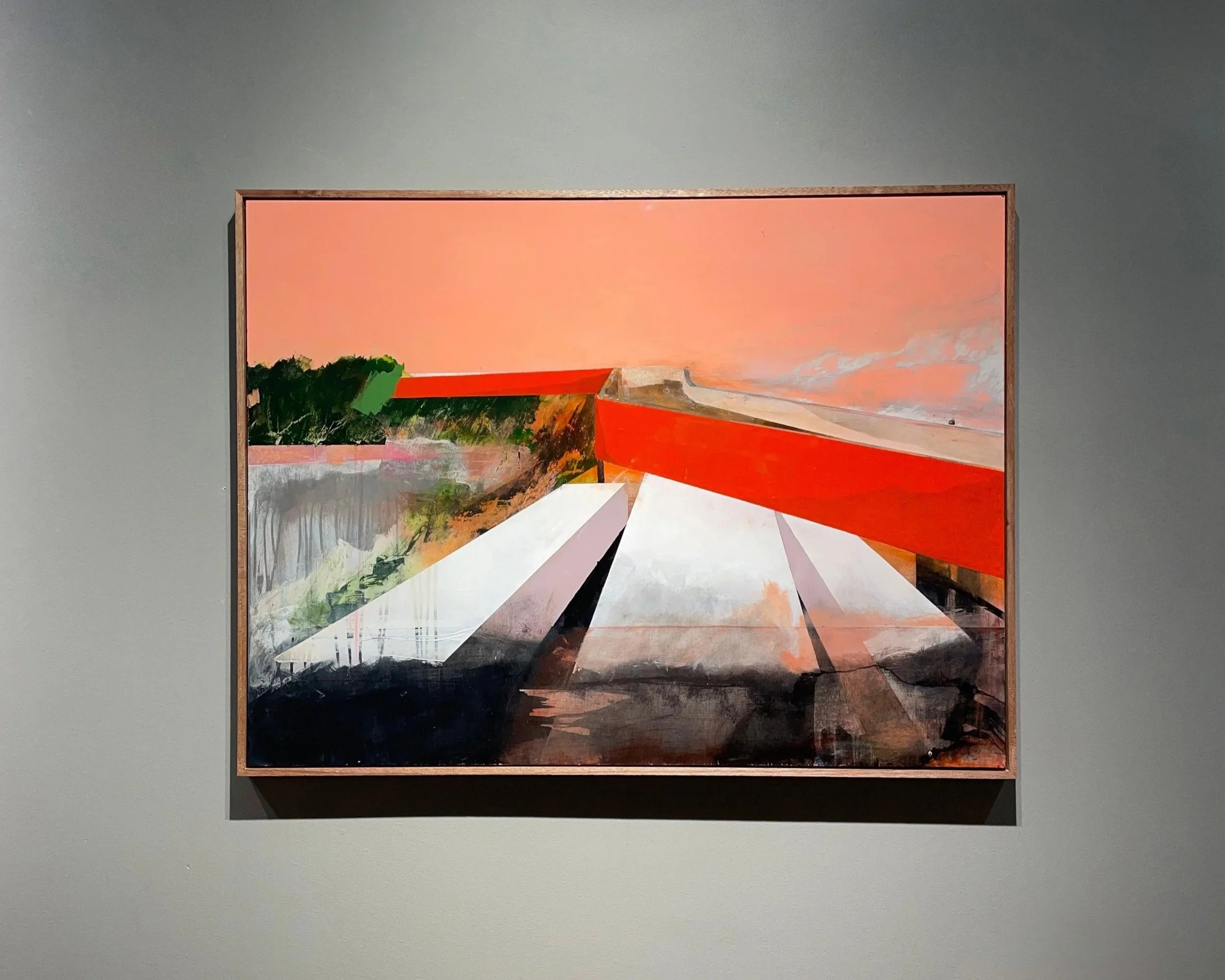 In passing I Acrylic on wood I 80 x 120 cm I 2025