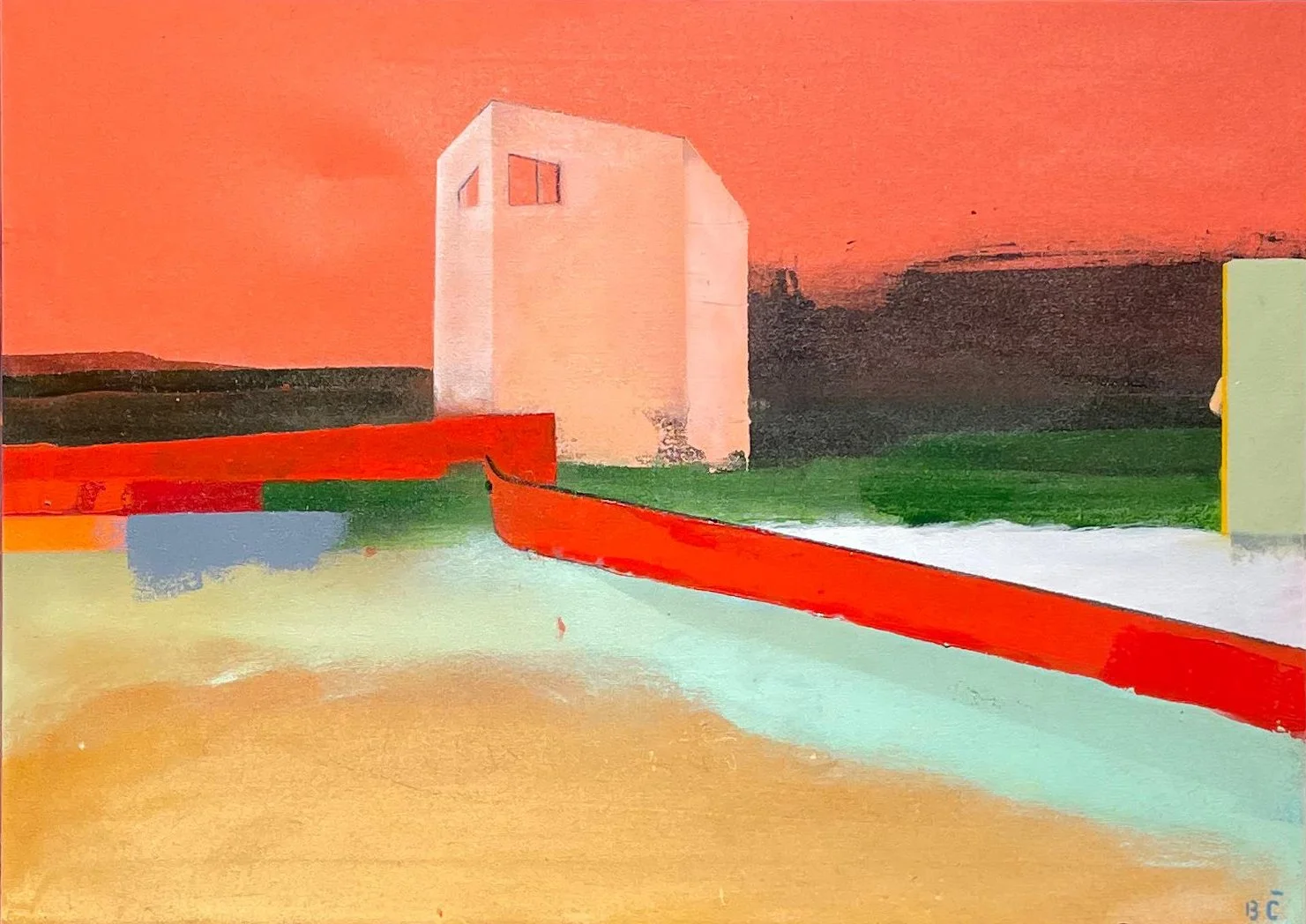 Near one's place I Acrylic on canvas I 100 x 100 cm I 2025