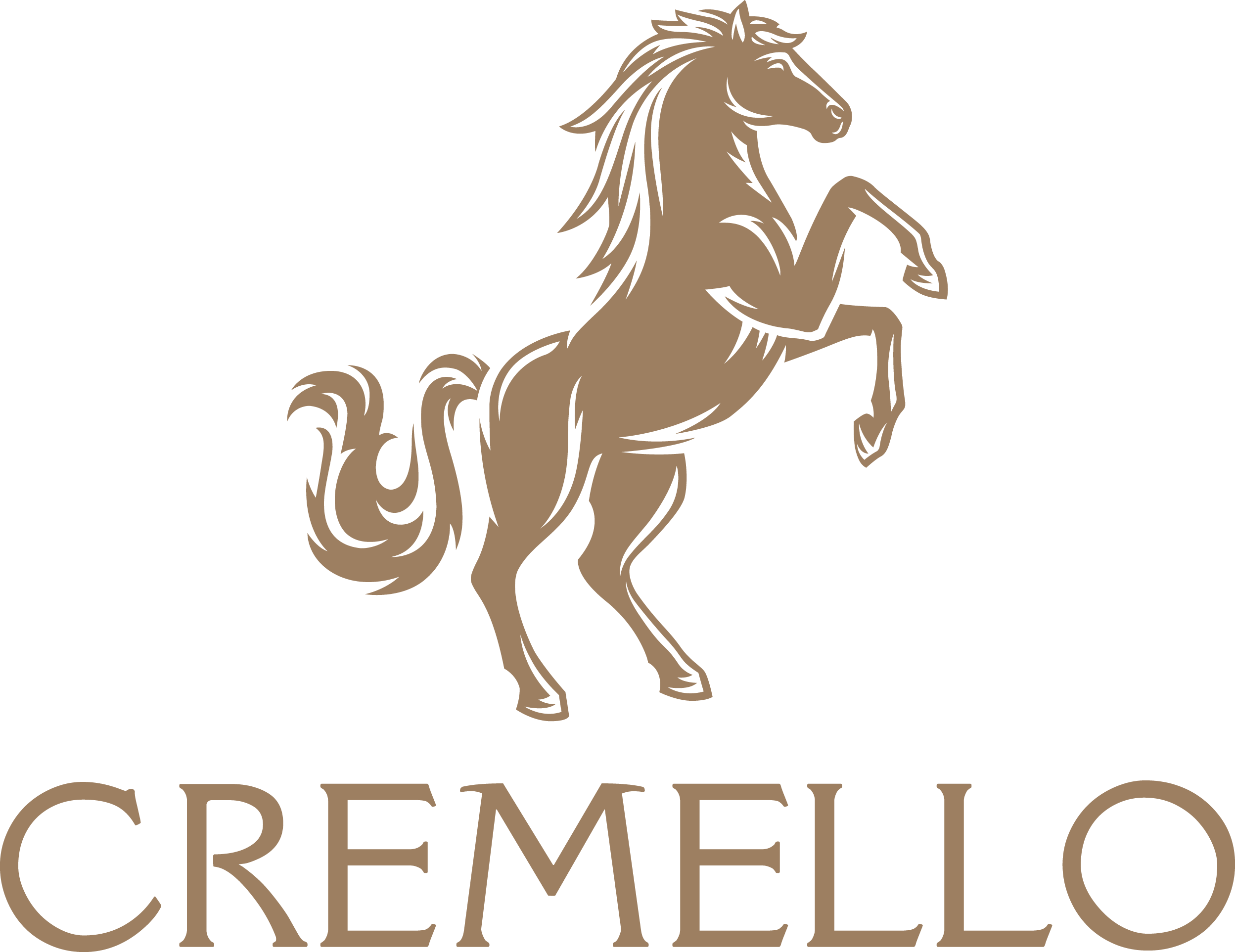 Cremello Horse Logo Gold.png