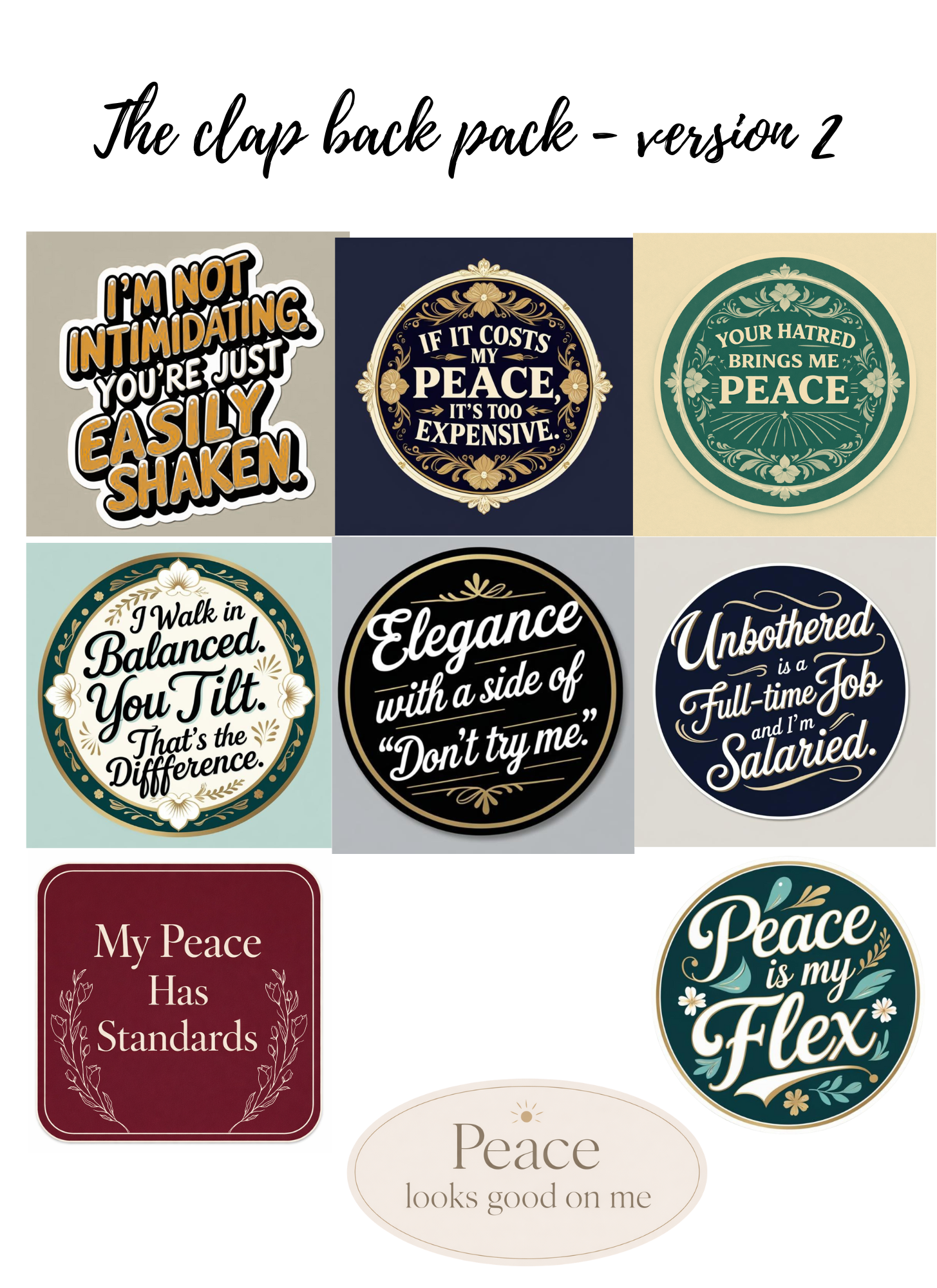 The Elevated Peace Pack