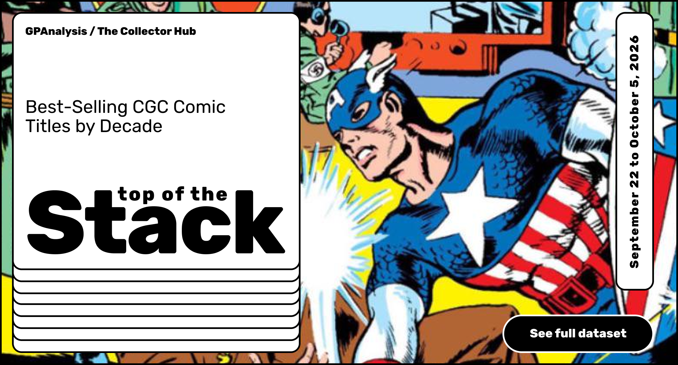 Top of the Stack: Best-Selling CGC Comic Titles by Decade (September 22 – October 5, 2026)