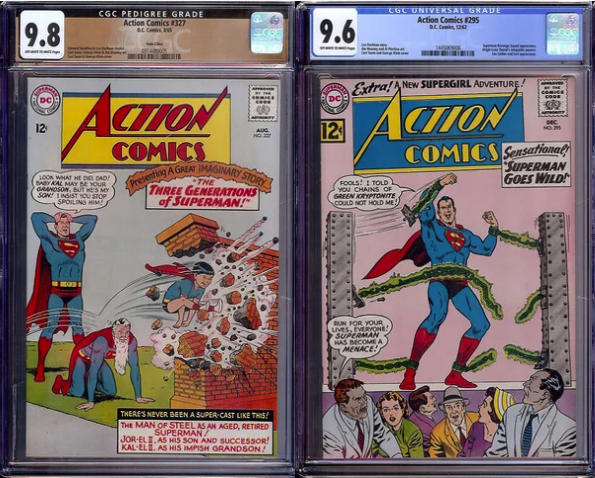 Pedigree Comics' March Action Comics #301-#1100 THE ORIGINAL ZABRA COLLECTION AUCTION