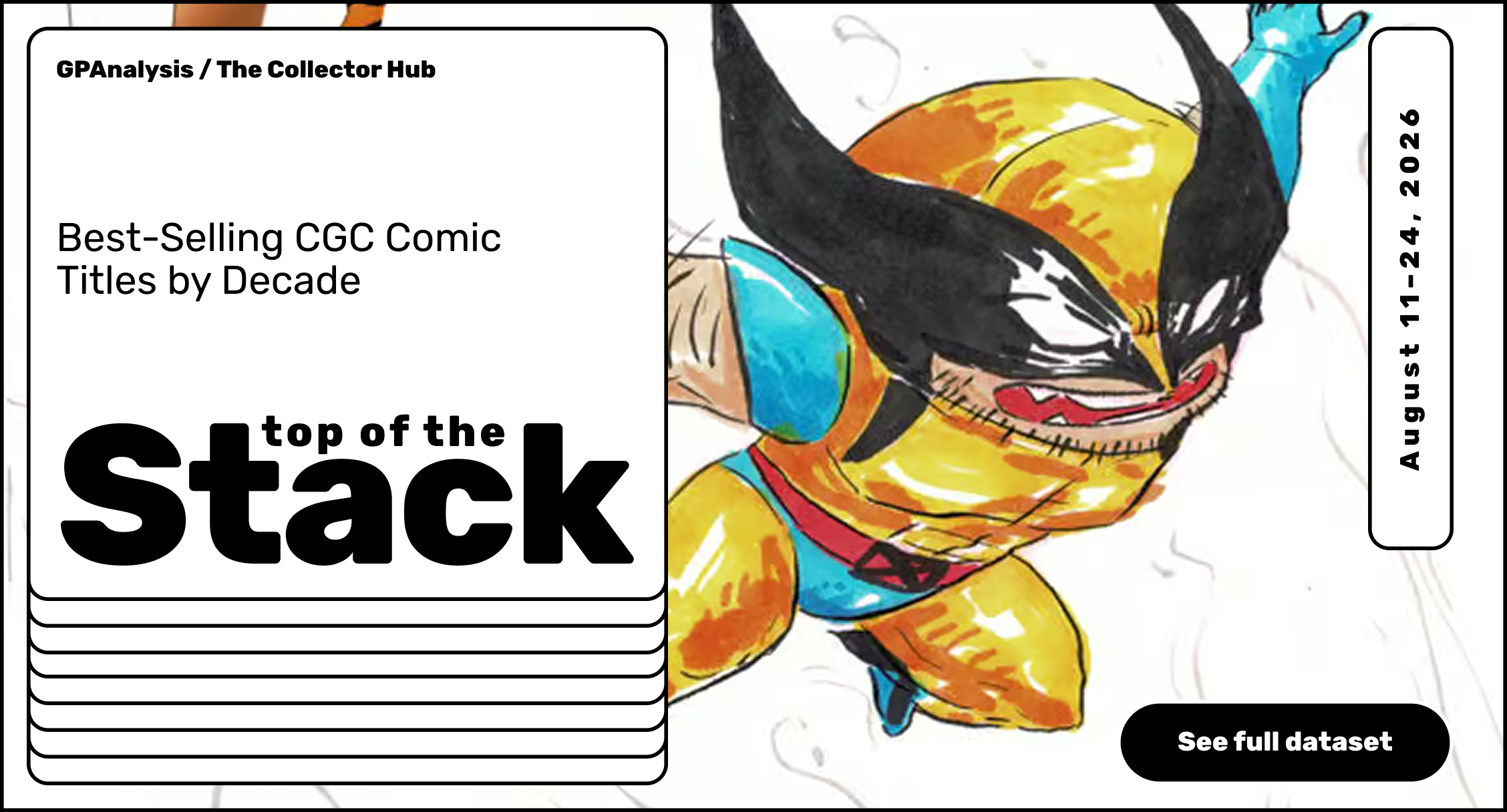 Top of the Stack: Best-Selling CGC Comic Titles by Decade (August 11–24, 2026)