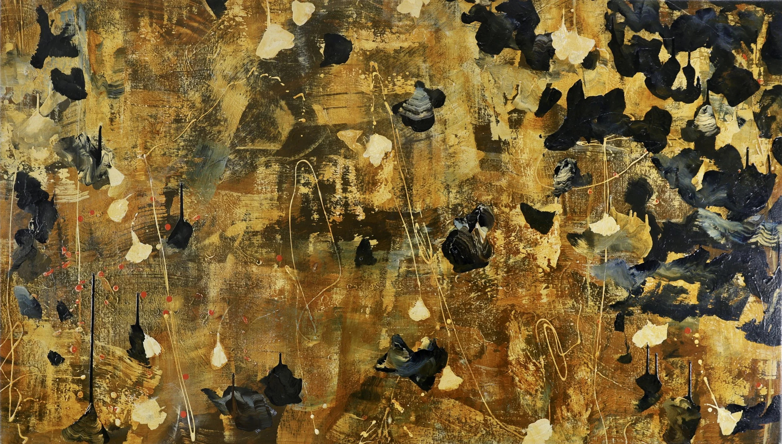 Falling Flowers 36"x65"