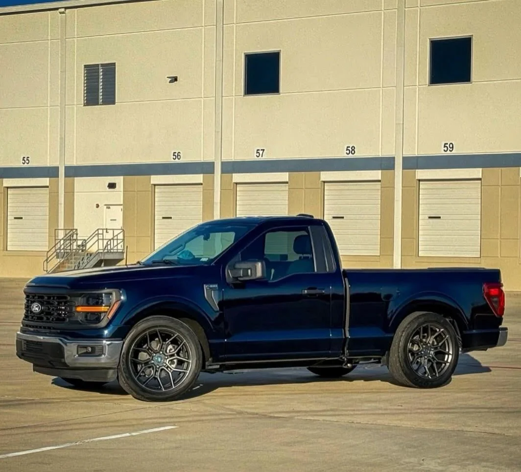 2024 F150 in for a @ridetechsuspension performance 3/5 lowering kit on some @forgestar x12 wheels