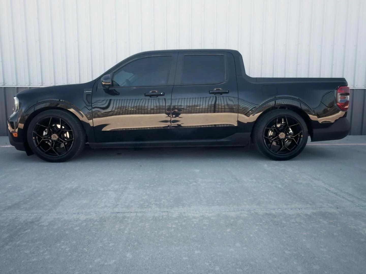 2025 Ford Maverick in for the full @silverssuspensionna Neomax coilover set up on some 20&rdquo; forged wheels.