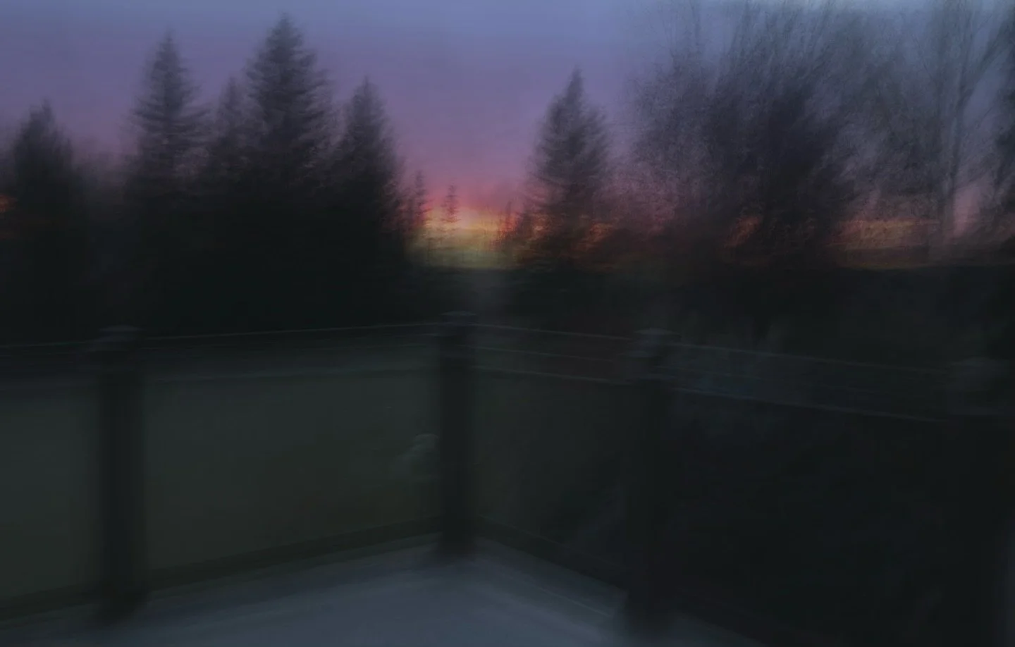 Moody morning sunrise