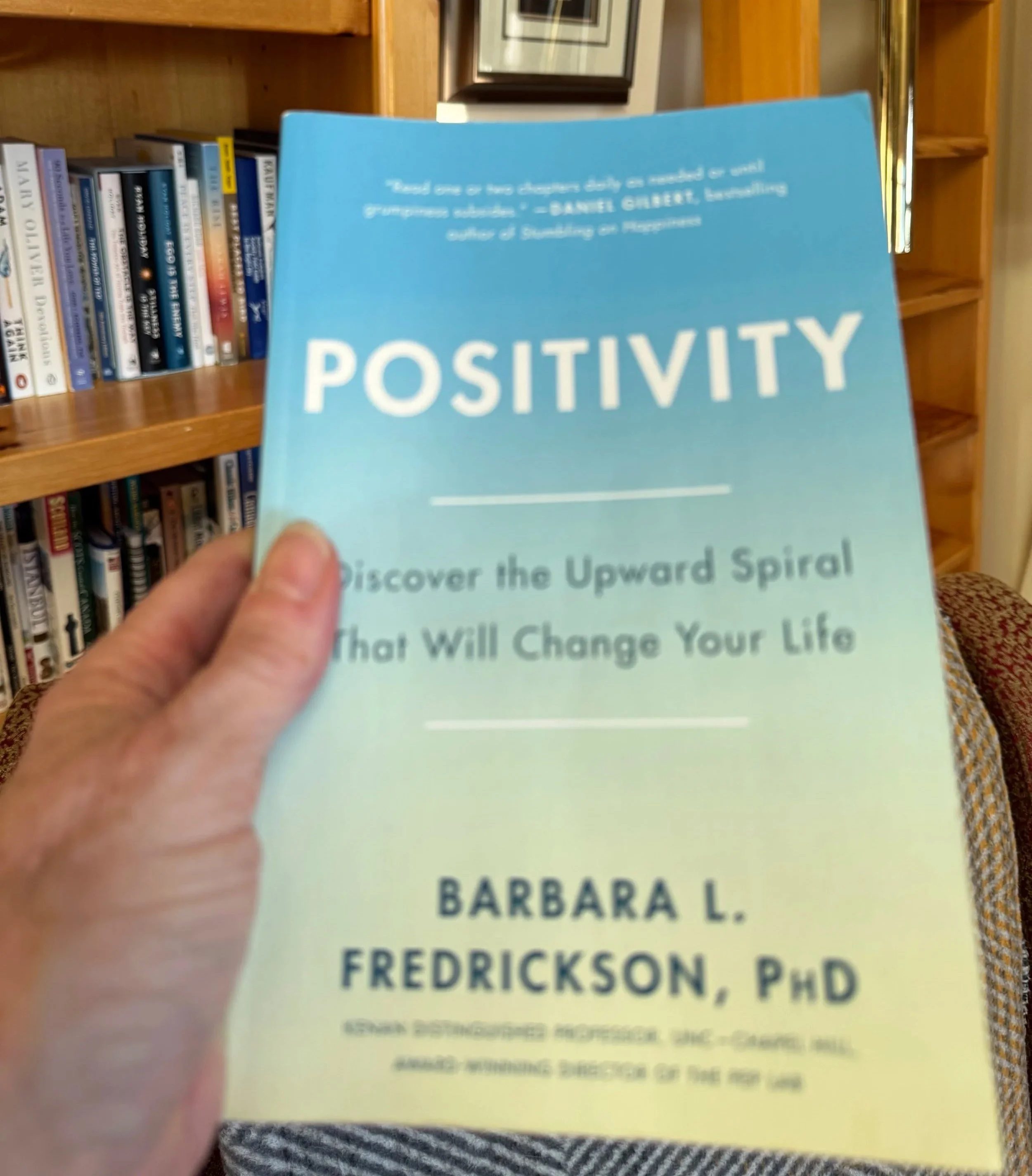 A book titled Positivity by Barbara Fredrickson