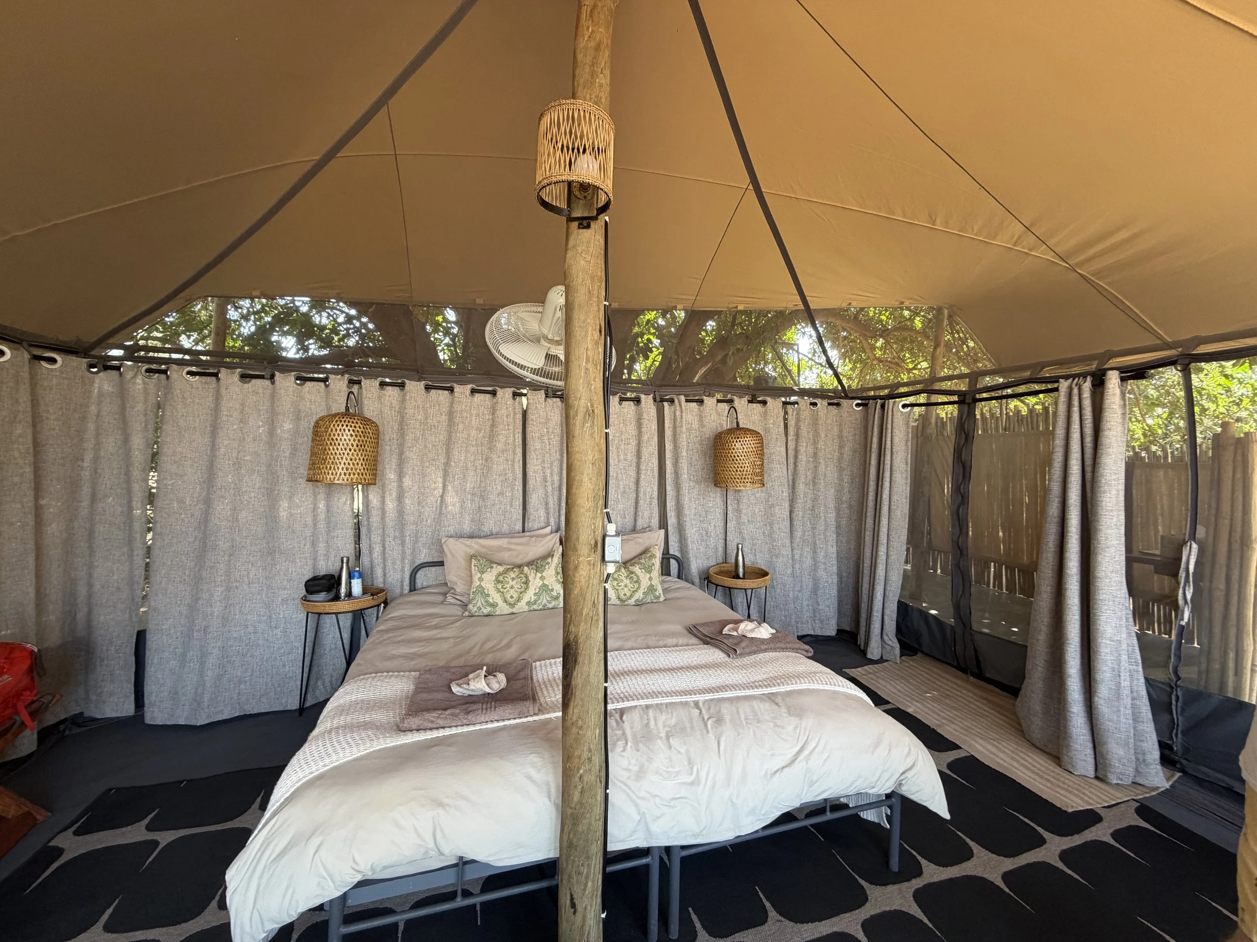 Chula Island camp accommodations