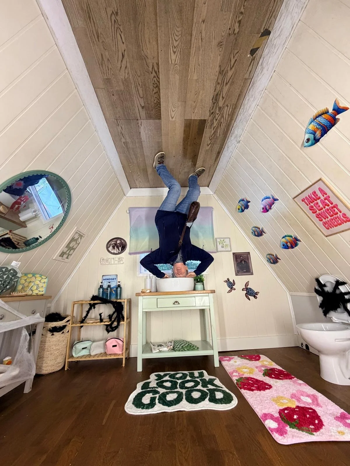 upside down room