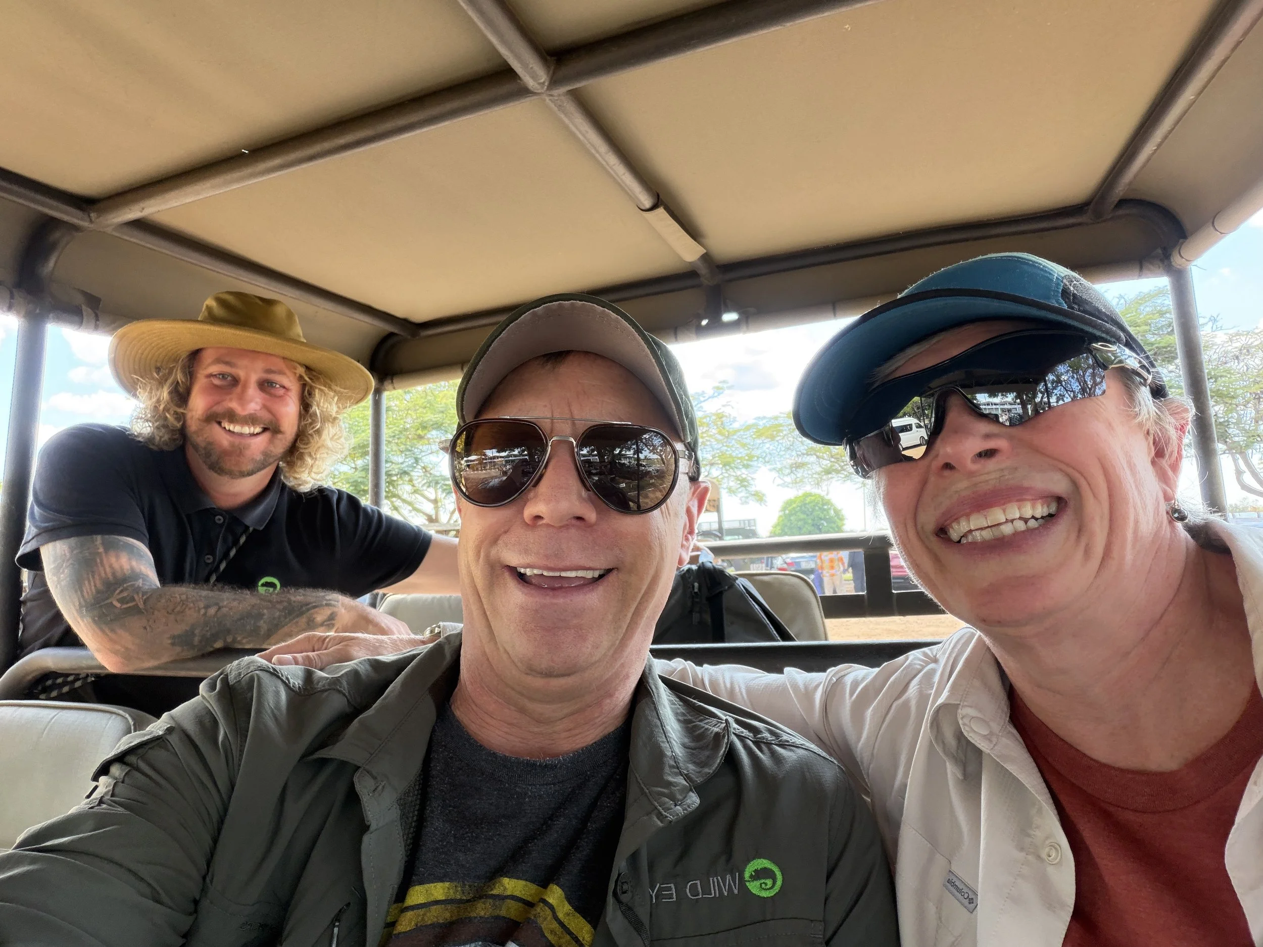 Safari vehicle self portrait