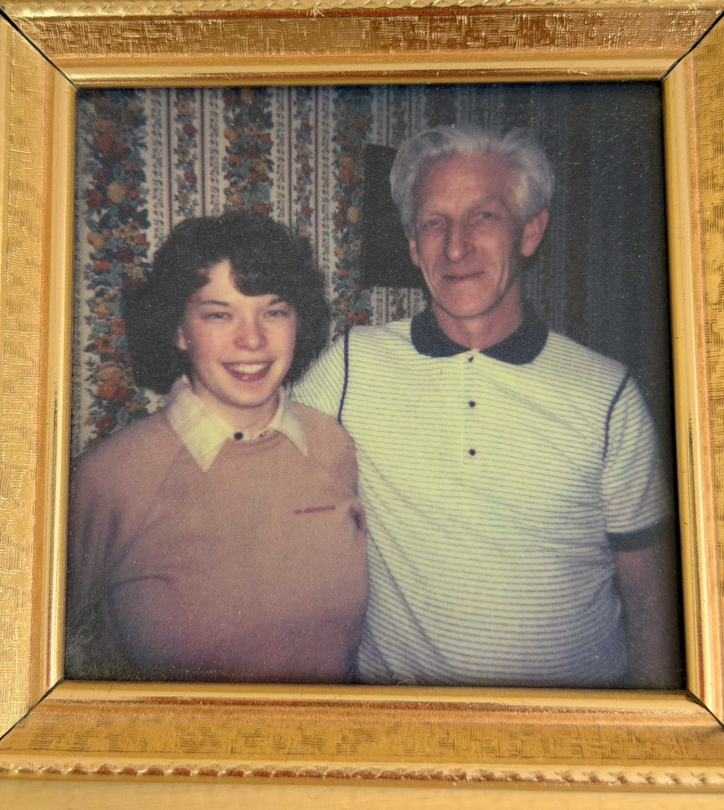 Old photo of me and my dad