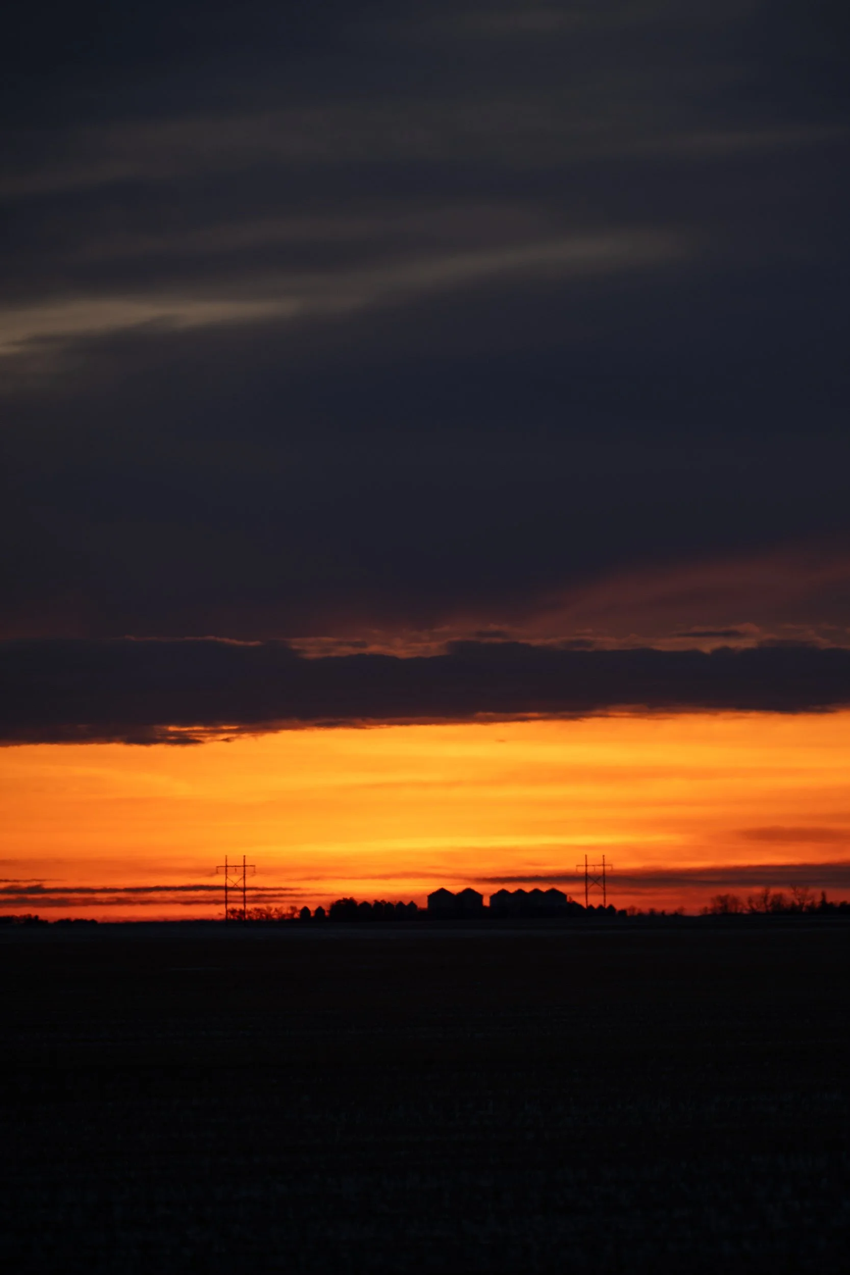 sunrise over the prairie landscape