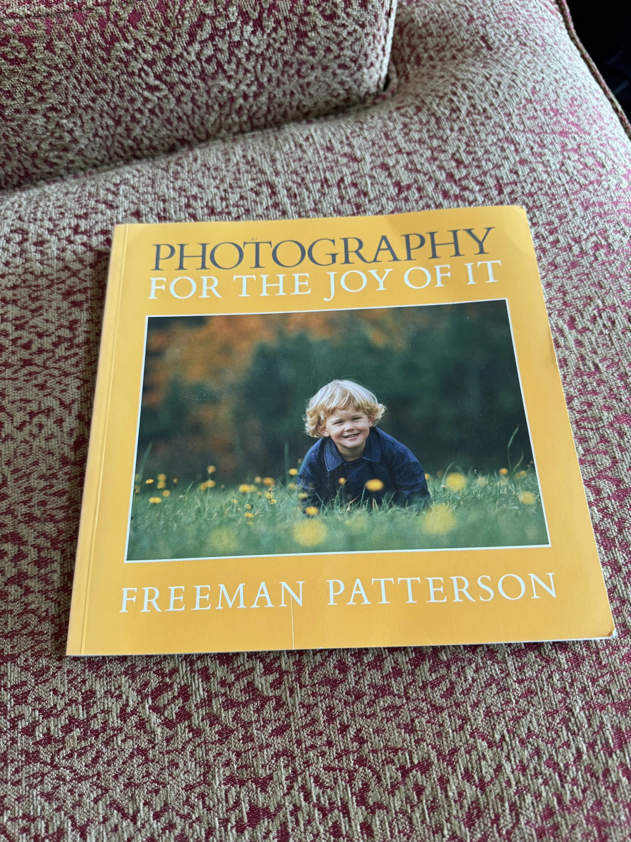 Book cover titled "Photography for the Joy of It - Freeman Patterson"