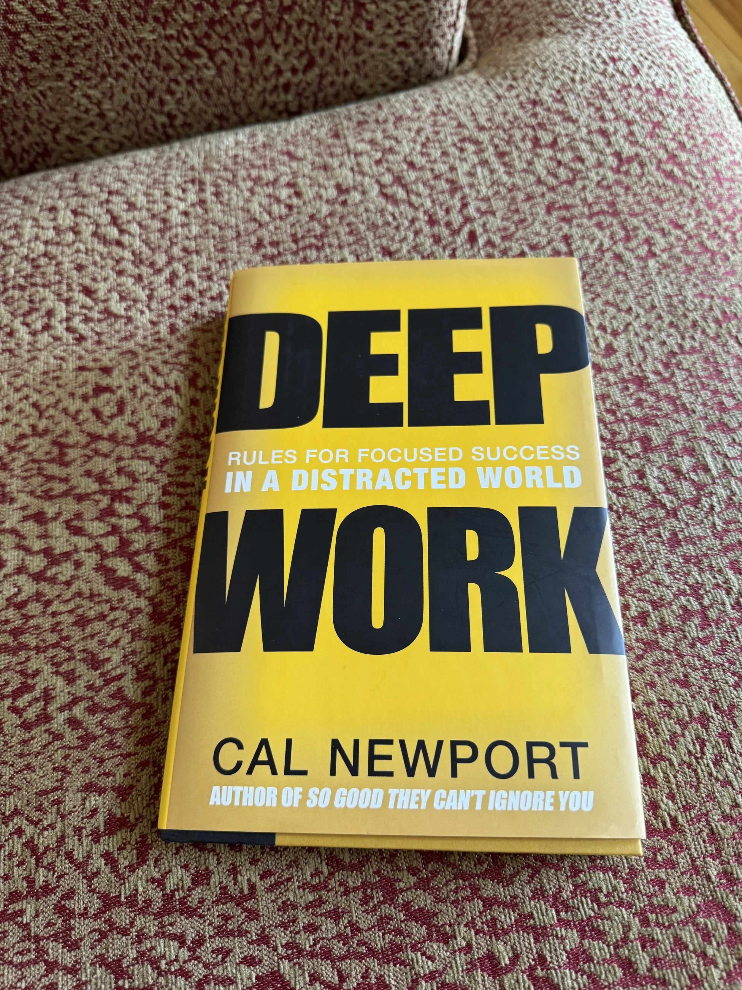 Cover of the book titled 'Deep Work - Cal Newport"