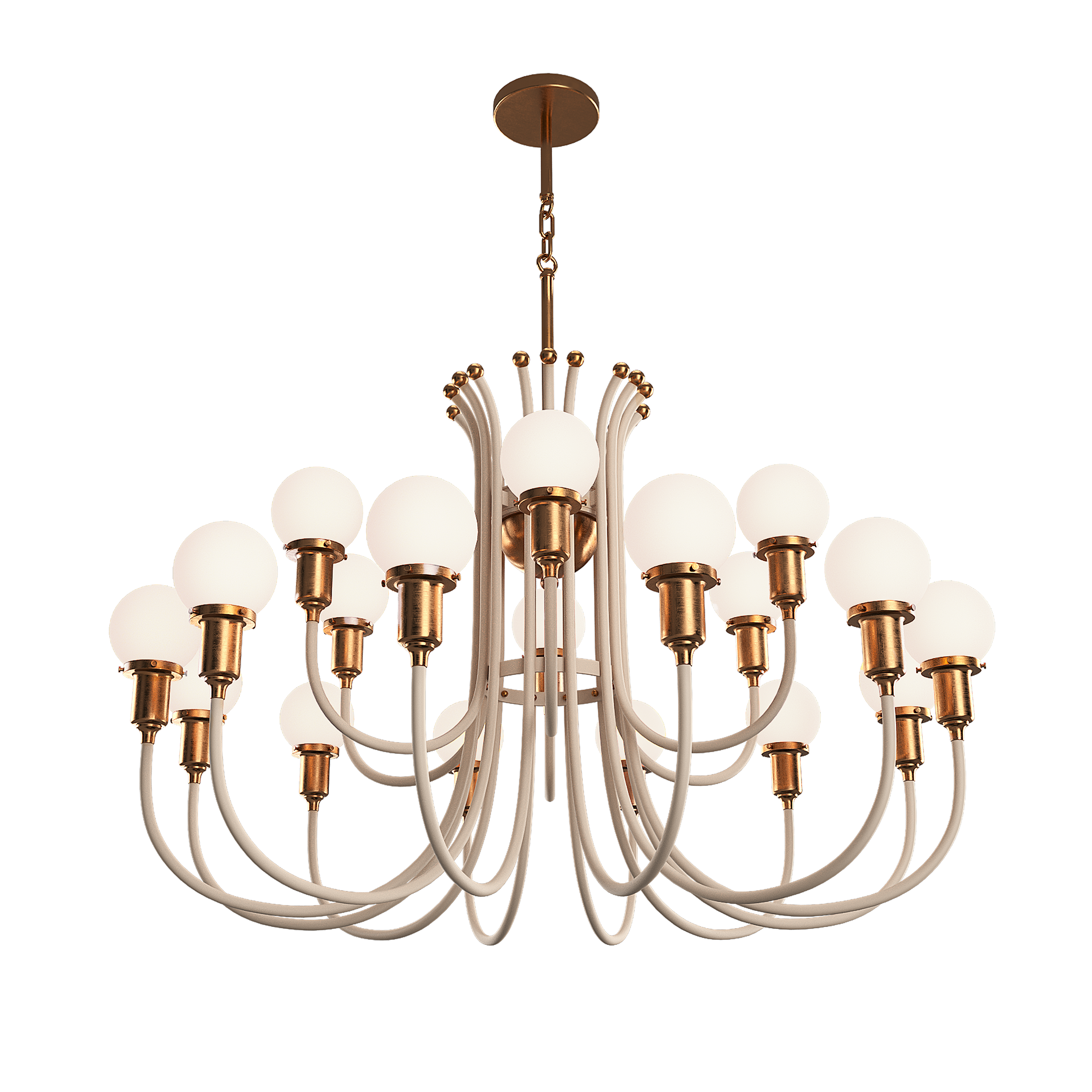 Hospitality Design Interior Design Custom Lighting Globe Chandelier Made in USA Luxury