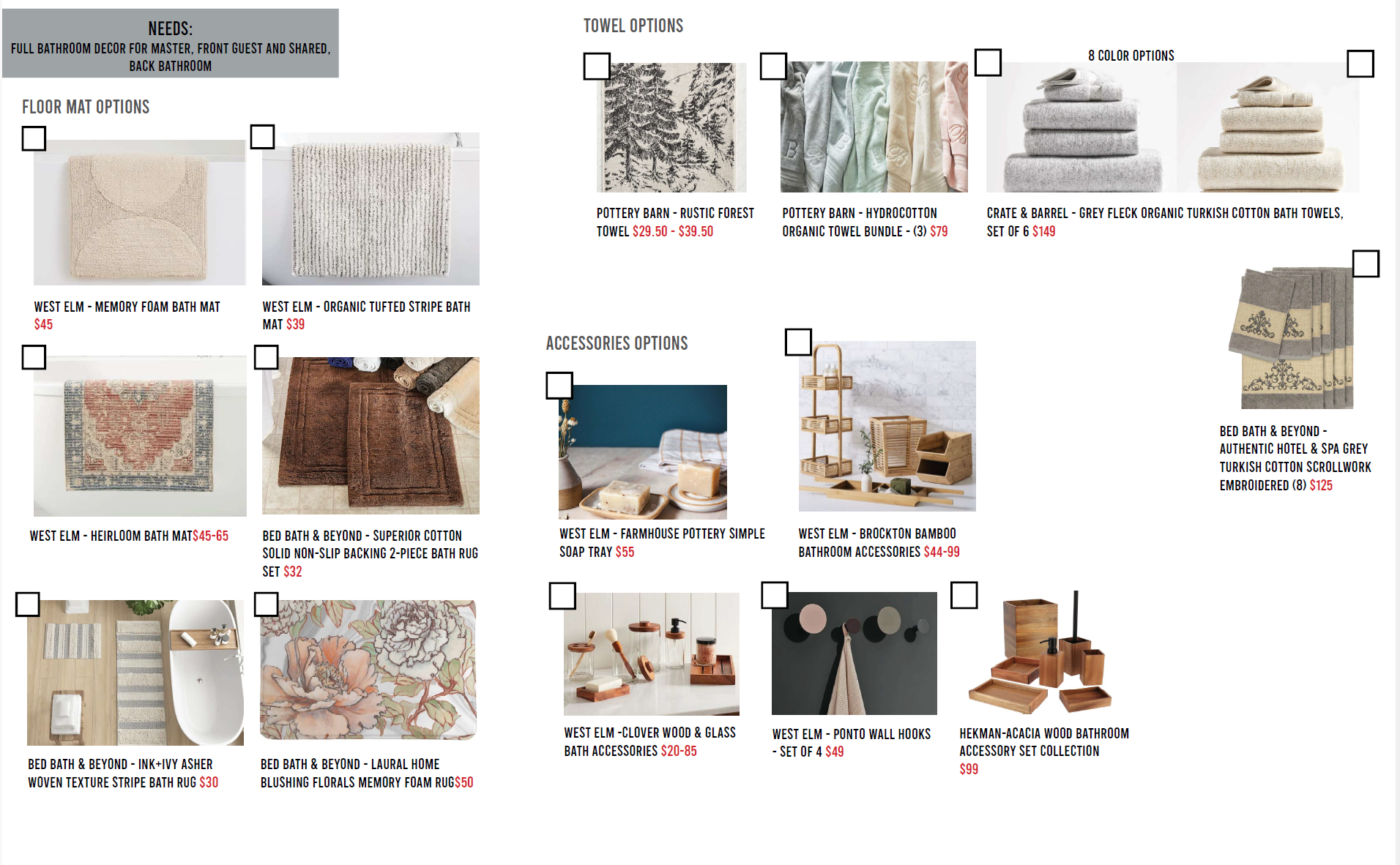 FURNITURE ORDERING PRESENTATIONS 