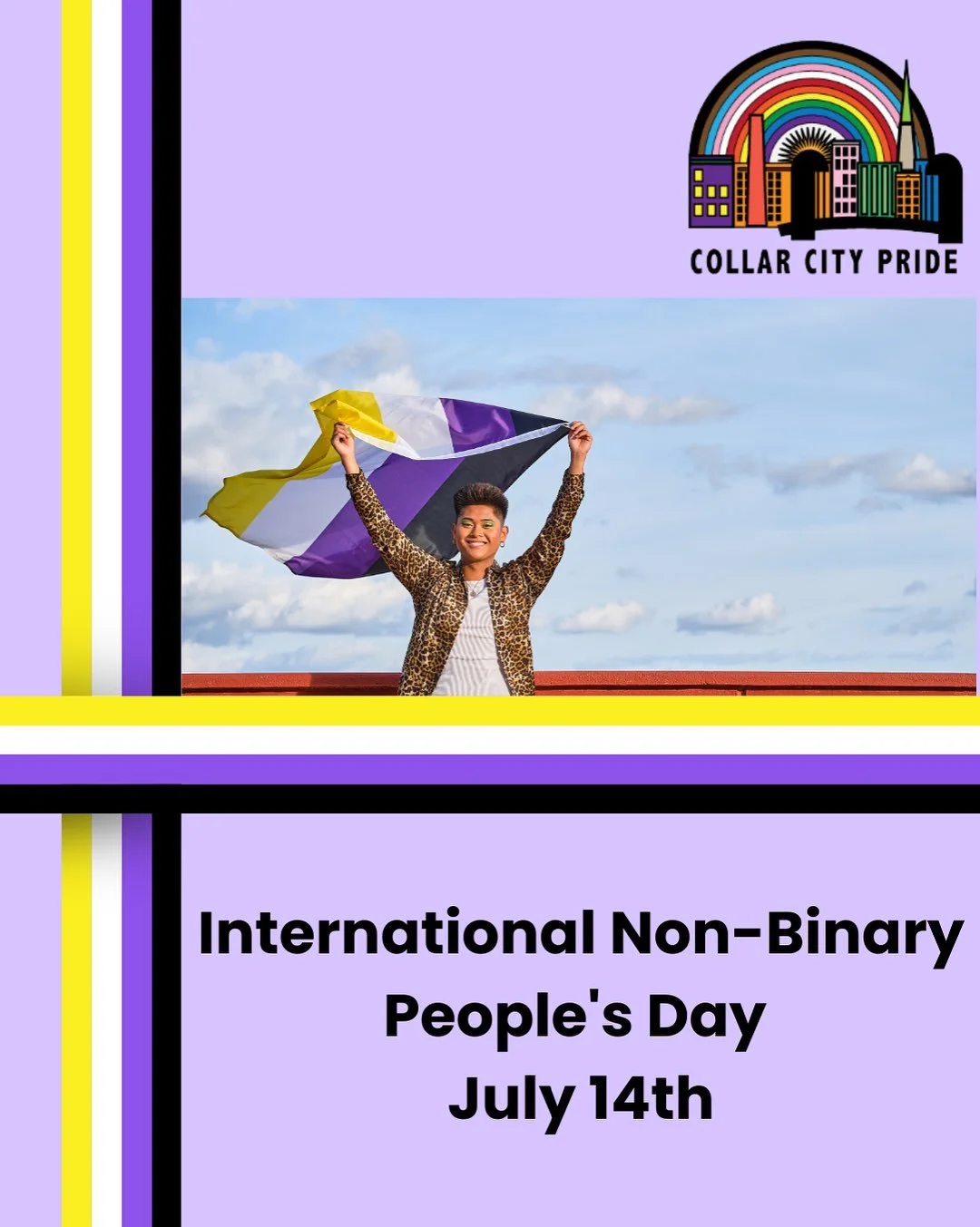 July 14th marks International Non-Binary People&rsquo;s Day!! 

Awareness for our Enby siblings is always key but, in our current federal climate, action is even more important. 

Non-binary folks have been targeted, along with all those under the tr