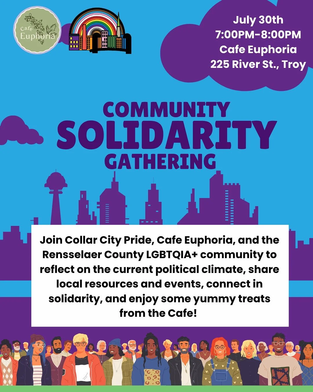 HELLO COMMUNITY! 

WE HAVE A LAST MINUTE SCHEDULE CHANGE FOR TONIGHT&rsquo;S COMMUNITY SOLIDARITY GATHERING

Due to two other very important community forum&rsquo;s taking place tonight, we will be moving our community solidarity gathering to NEXT WE