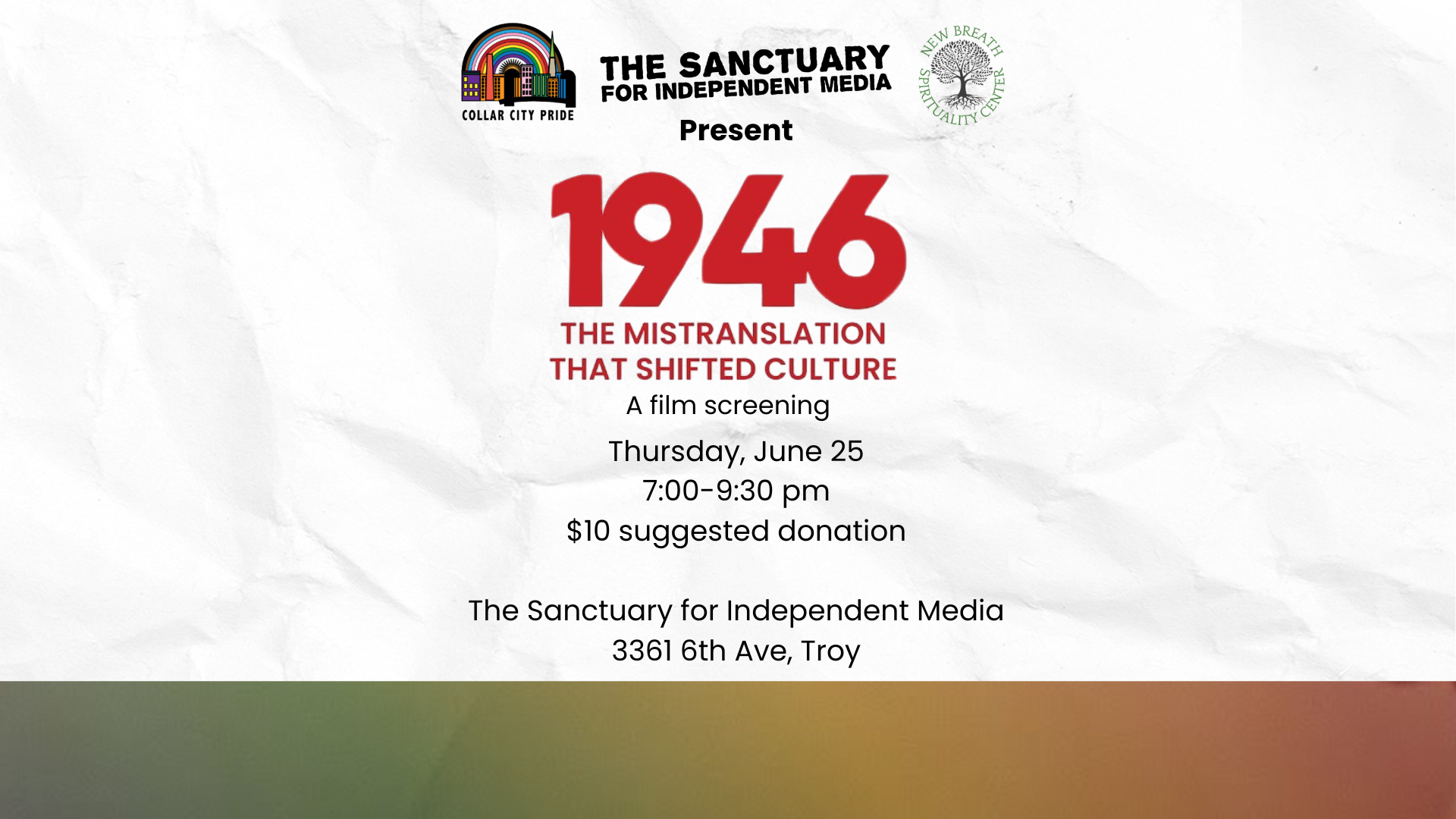 1946: The Mistranslation That Shifted A Culture Documentary Screening