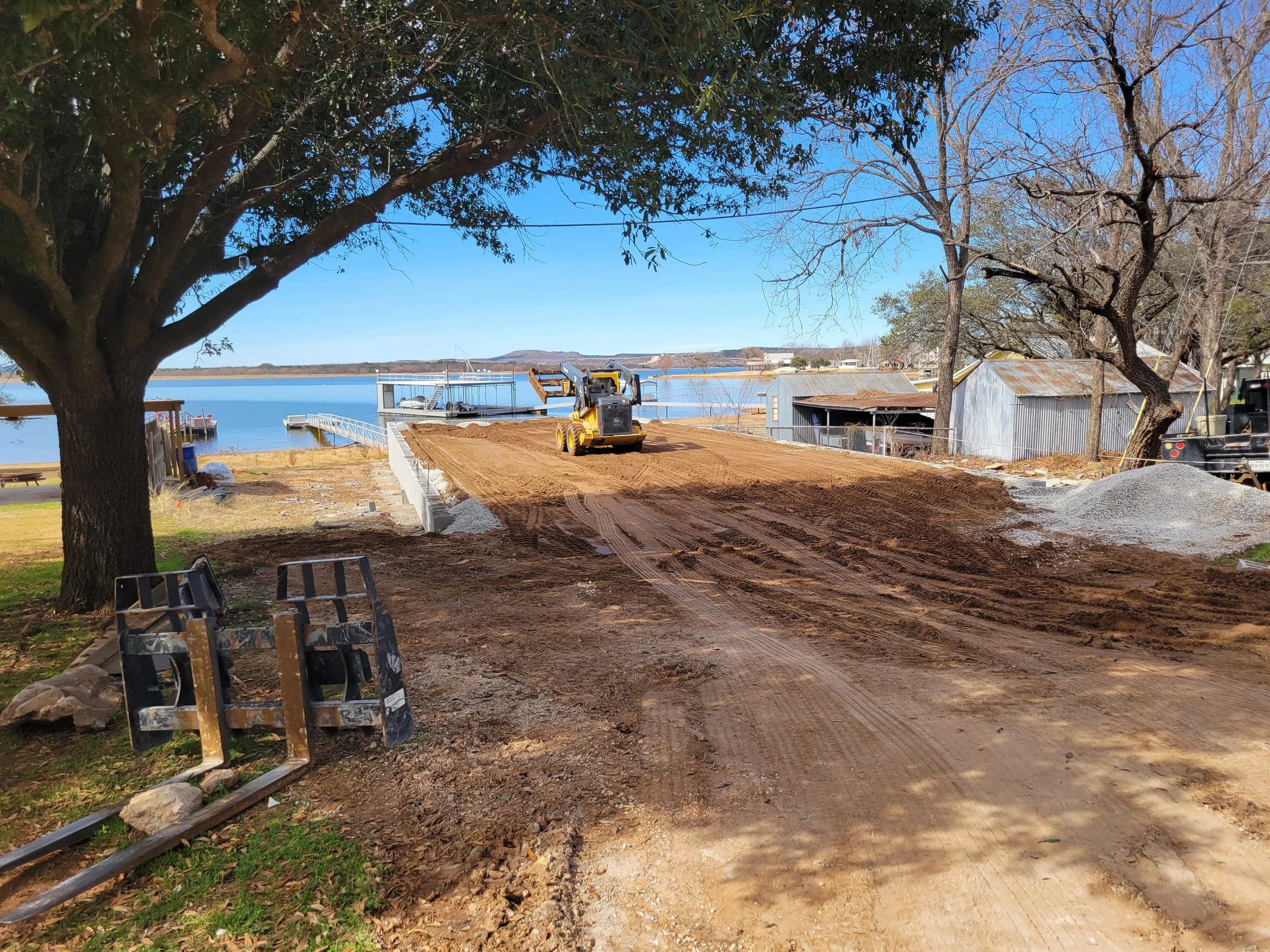 Block Stem Walls with Backfill