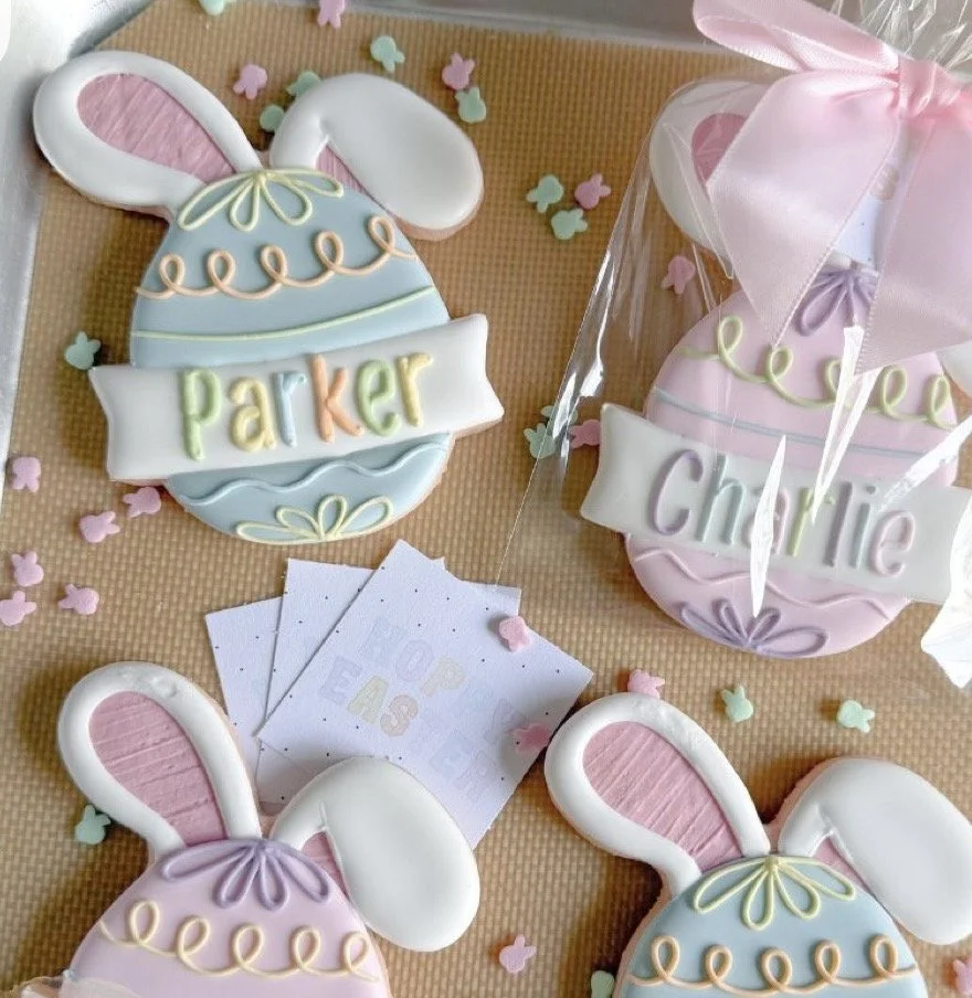 Easter Name Cookie