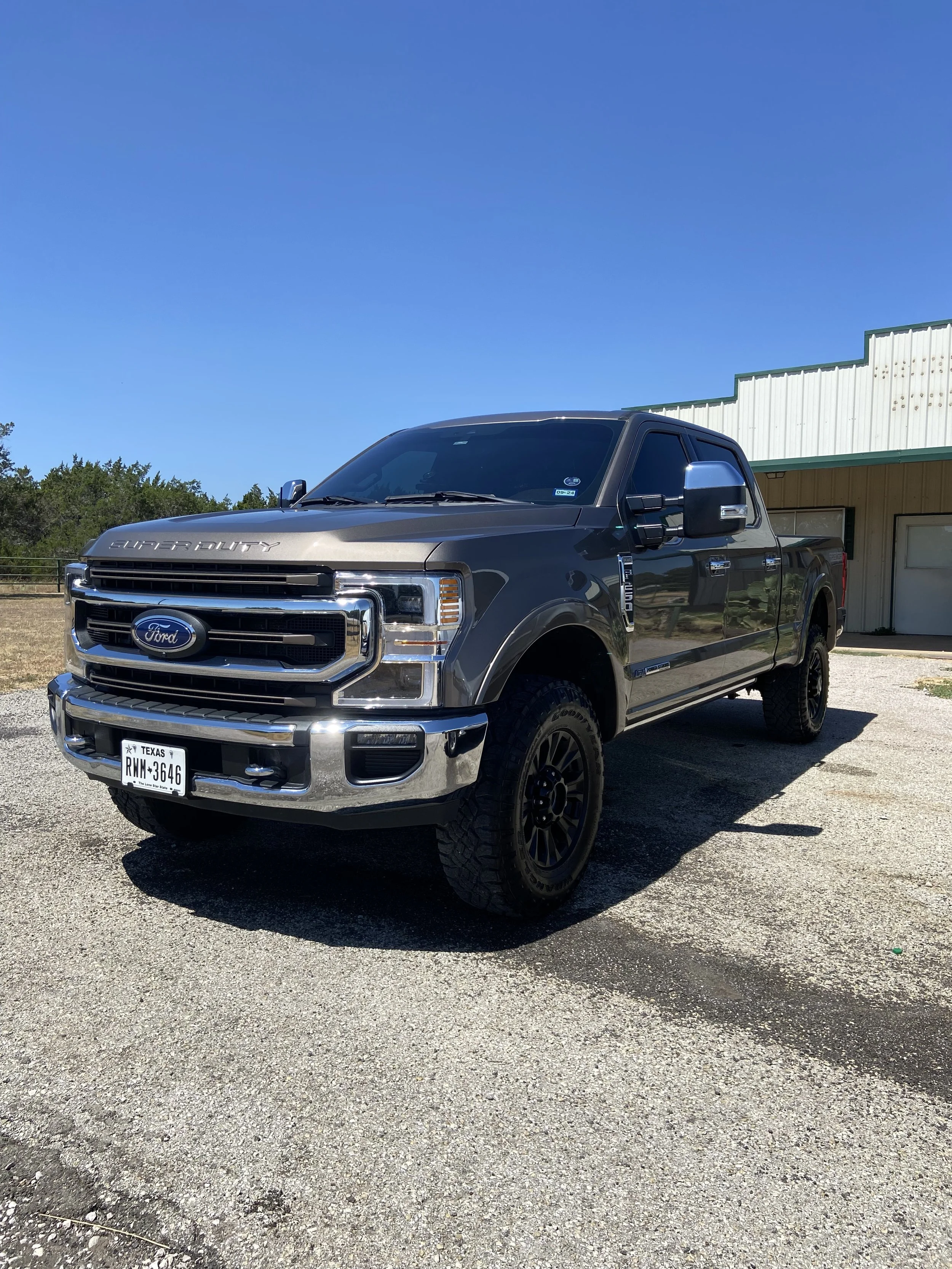 Truck Receiving exterior wash detail