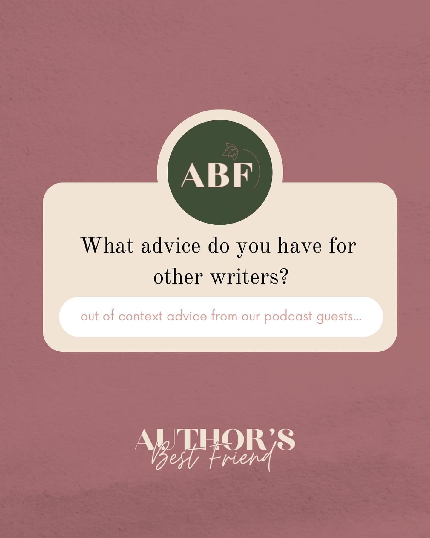 One of our favorite parts of the podcast is how much indie authors love to share their process and tips they&rsquo;ve learned along the way. 

Indie authors, what&rsquo;s your favorite piece of advice you&rsquo;ve gotten?

Readers, what are you most 
