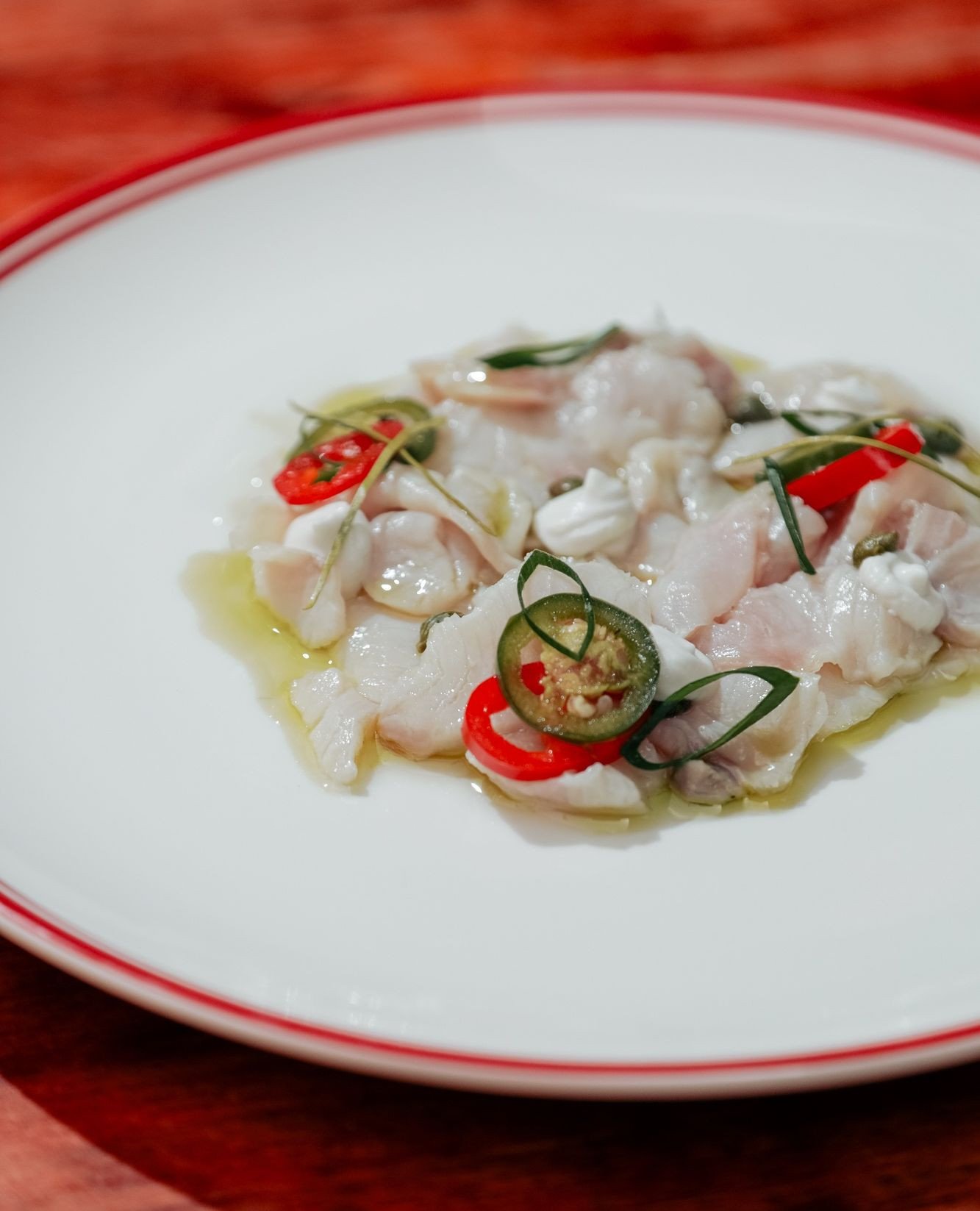 This month&rsquo;s starter: a refreshing coconut kingfish ceviche, finished with chilli, capers, and a drizzle of parsley oil 👌🏼⁠
⁠
Join us daily from 5pm! ⁠
⁠
#bojanglespizzarestaurant #destinationwarrnambool #jangles3280 #entree #specials #warrna
