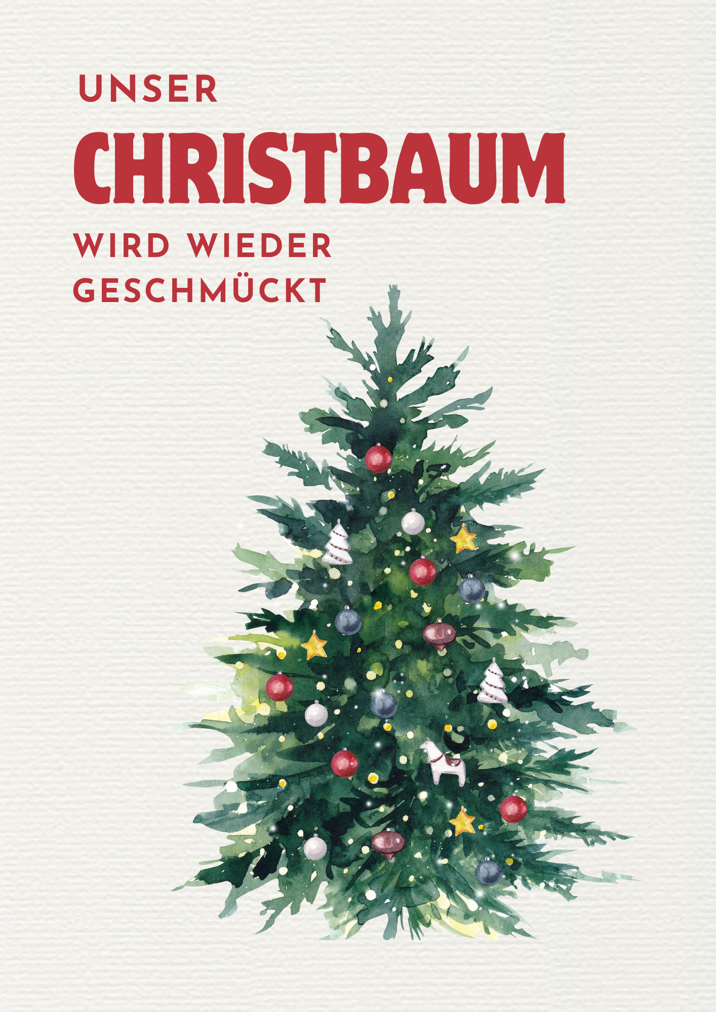 Christbaum schmücken