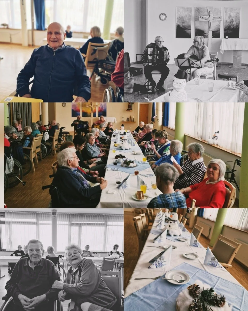 ❄️WINTERKAFFEEKR&Auml;NZCHEN❄️

W&auml;hrend drau&szlig;en die kalte Winterlandschaft verzaubert, genie&szlig;en wir drinnen duftenden Kaffee, leckeren Kuchen und viele sch&ouml;ne Gespr&auml;che. ☕️🍰
In gem&uuml;tlicher Runde entstand eine ausgelas