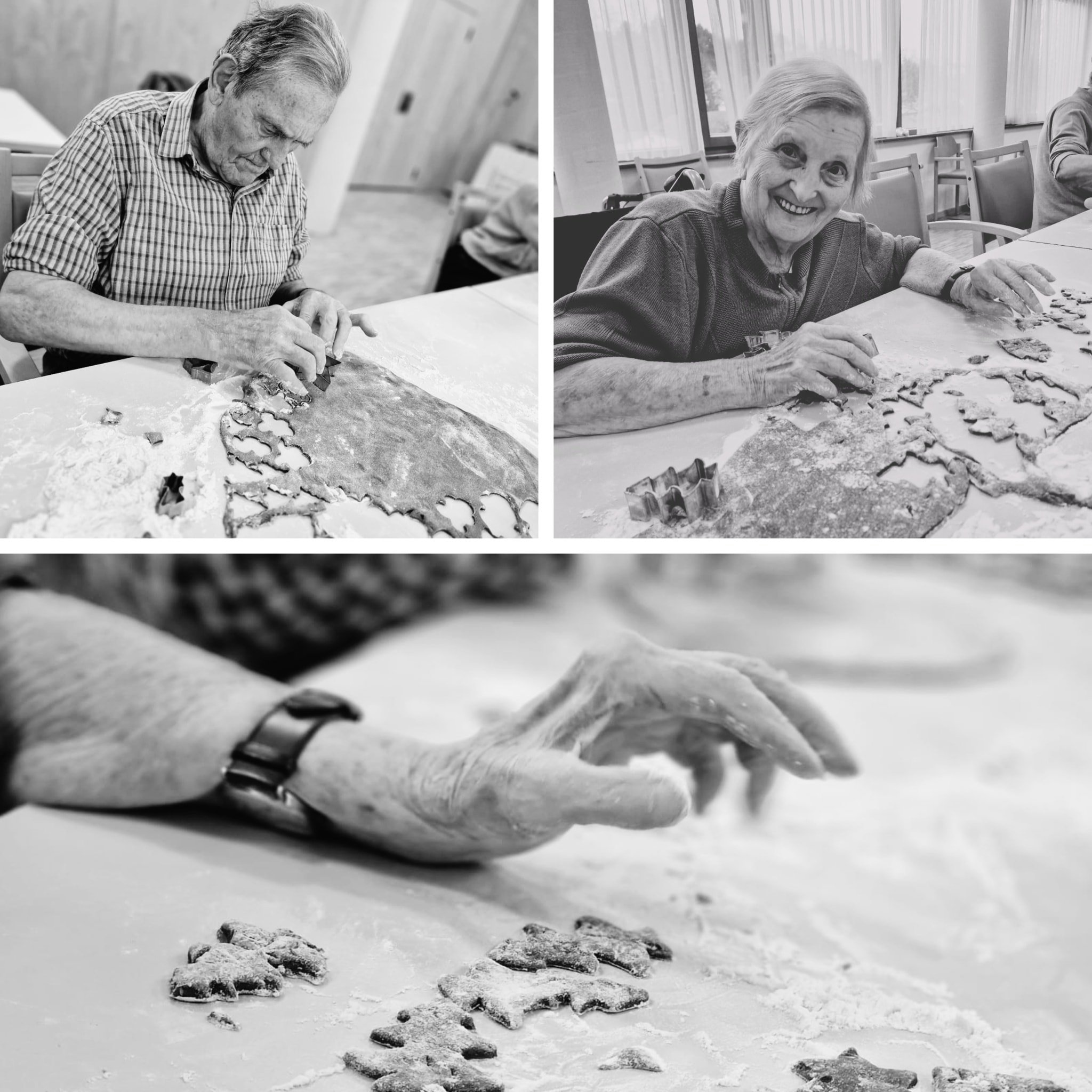LEBKUCHEN BACKEN 🍯🍪

Der Duft von frisch gebackenen Keksen erf&uuml;llte gestern unser Haus und mit ihm Erinnerungen an fr&uuml;here Weihnachtszeiten. 🌲❄️⌛️

Gemeinsam mit unseren Bewohner:innen wurde flei&szlig;ig ausgerollt, ausgestochen, geback