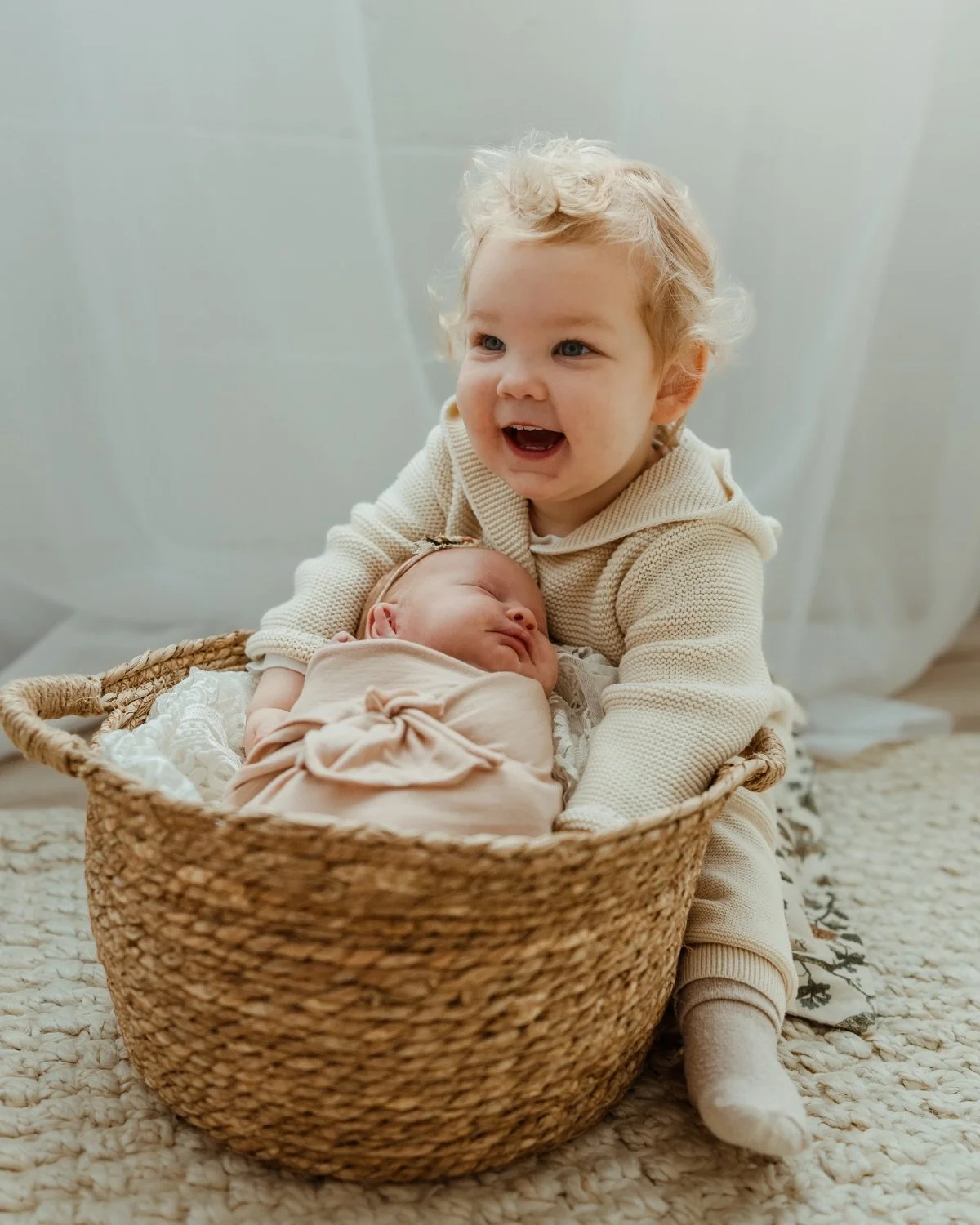 Can siblings be included in your newborn photo shoot? Absolutely they can! My newborn sessions are about your whole family, not just baby! My studio in Minneapolis has room for siblings to run and play, allowing them the chance to take a break from p
