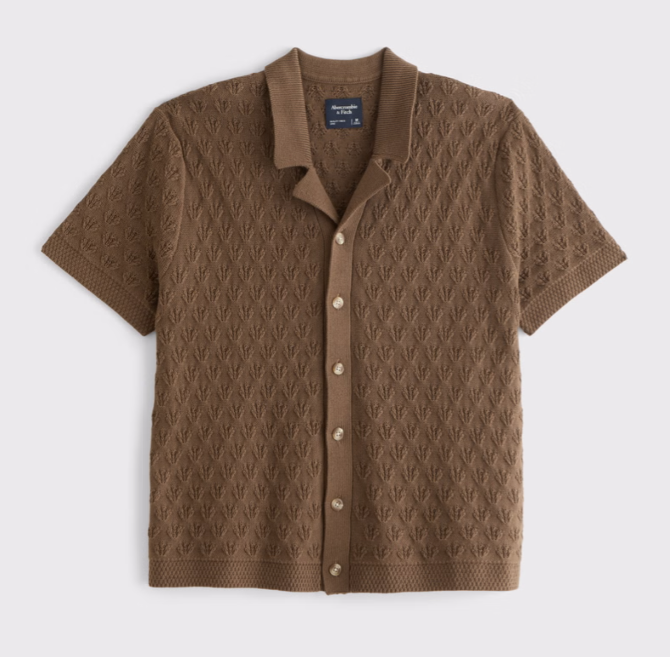 Abercrombie - Cotton Button-Through Sweater Polo
