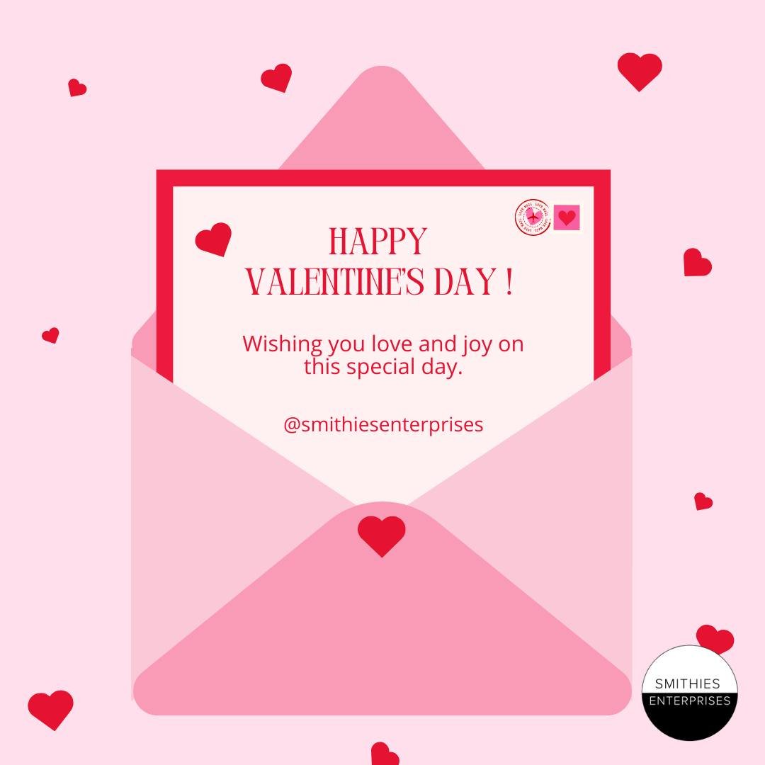 Happy Valentine&rsquo;s Day from all of us at Smithies Enterprises! We hope your day is filled with love, joy, and a special moment with your loved one.