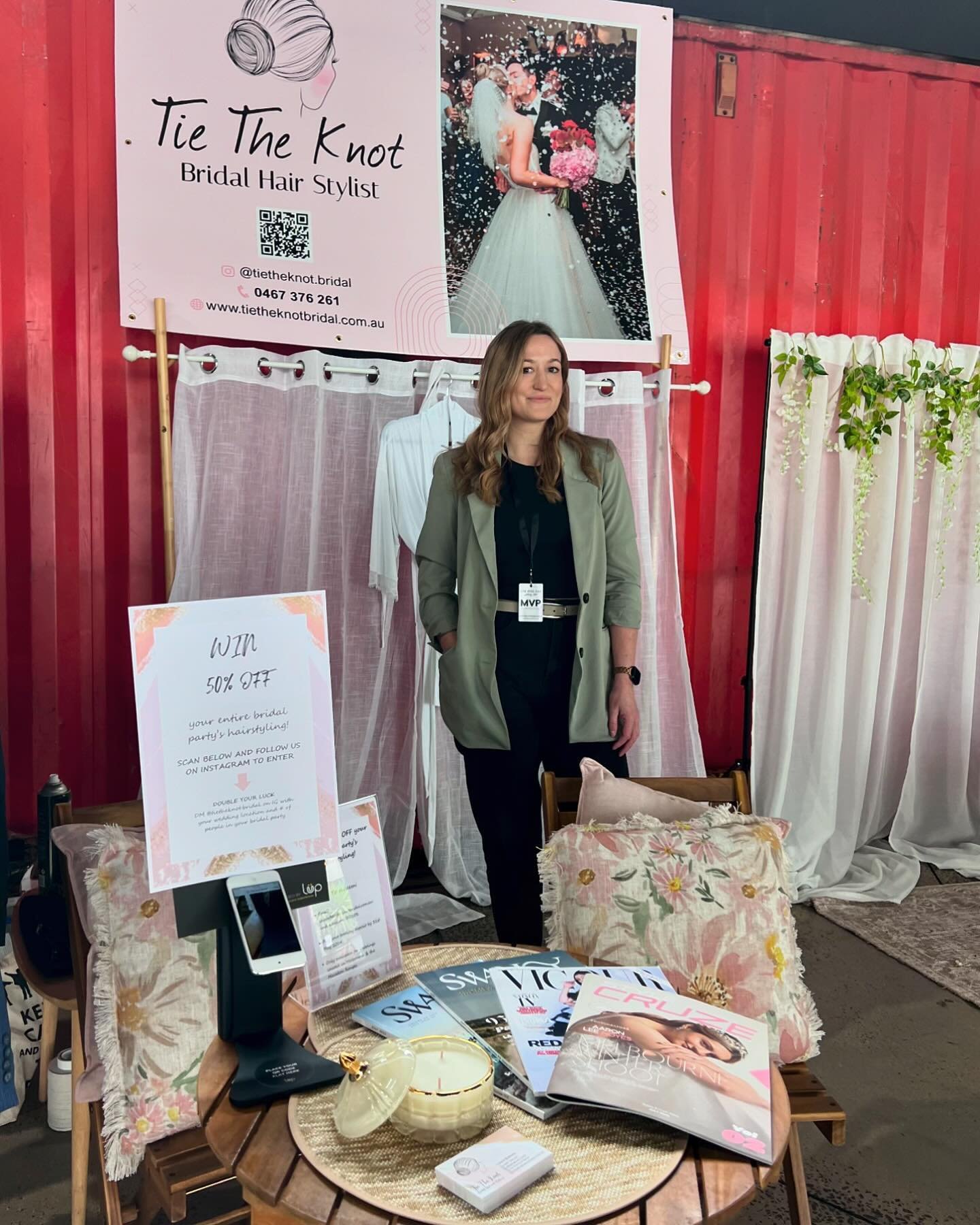 All set up and ready to go at the One Fine Day Wedding Expo @onefinedayweddingfairs ✨

Looking forward to meeting you all and telling you about our exclusive 50% off bridal hairstyling competition!