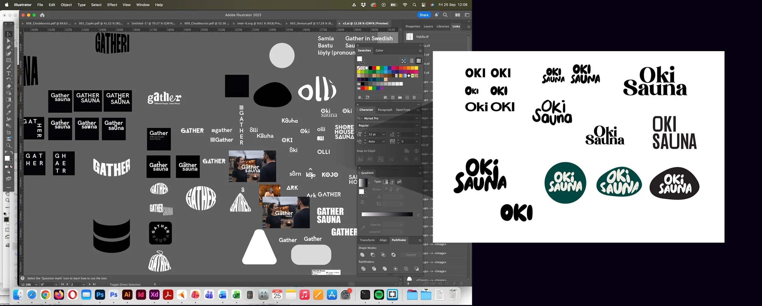 Oki sauna branding