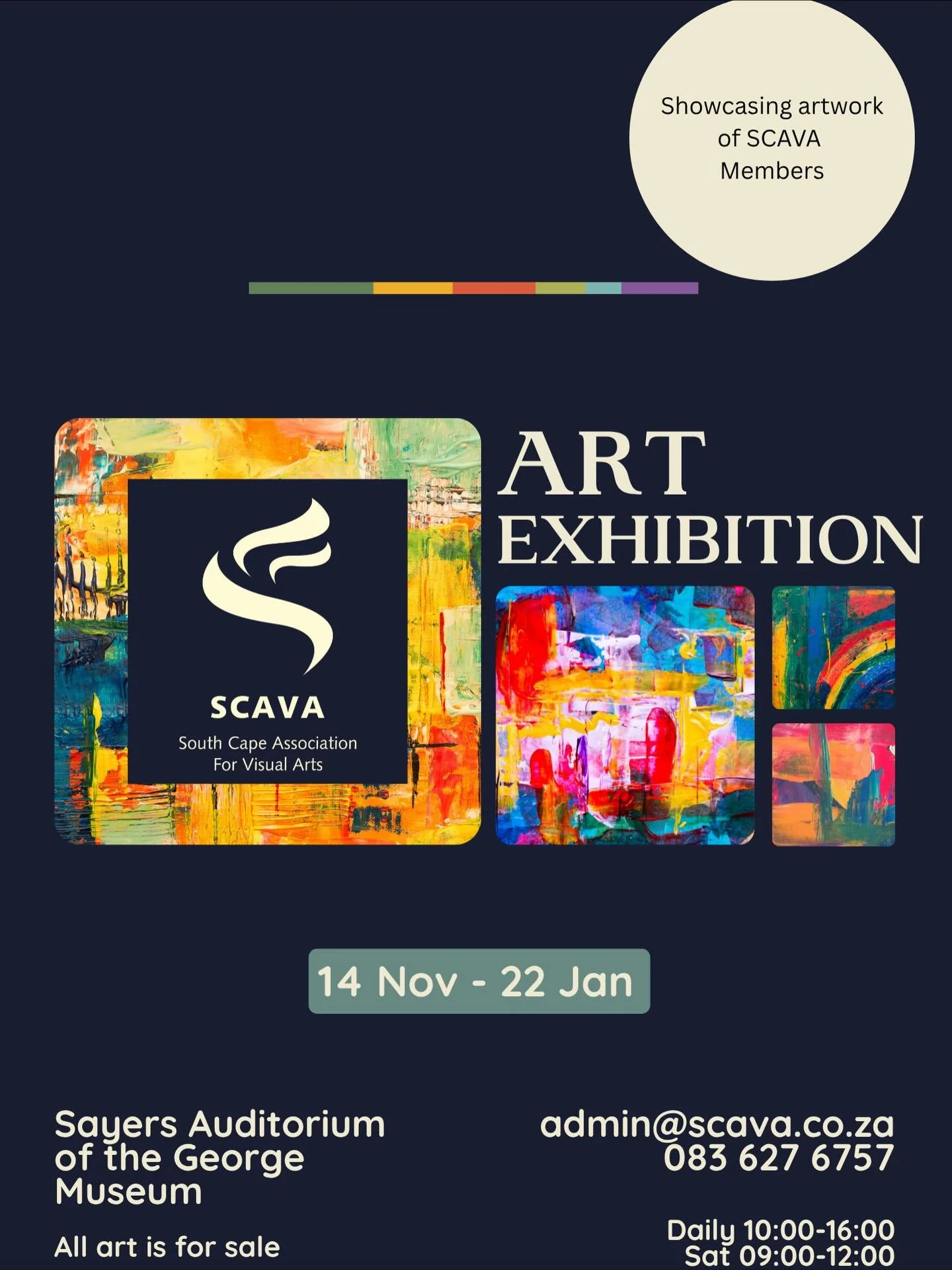 🎨✨ SCAVA YEAR-END EXHIBITION 2025 ✨🎨

Nearly 200 artworks are now on display &mdash; a vibrant celebration by our SCAVA artists.

Come and check out Annalene Lindeque&rsquo;s art piece &ldquo;Lemon&rdquo; that won the Best Sketch Award (in memory o