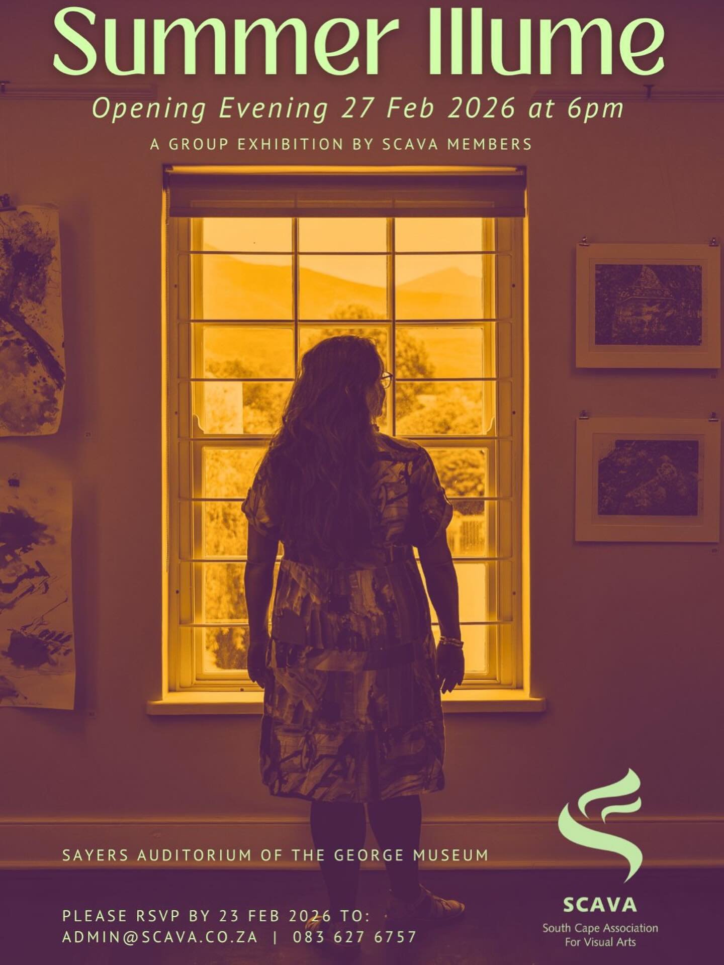 Please join us for SCAVA&rsquo;s SUMMER ILLUME Art Exhibition.

Come celebrate an inspiring evening of art and creativity with us. Meet our artists and be among the first to experience the remarkable works on display.

Friday 27 February 2026 | 18:00