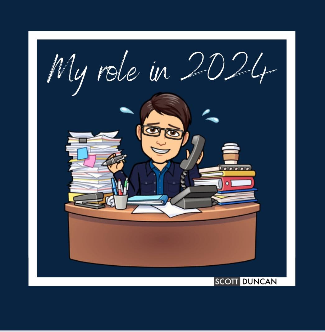 MY ROLE IN 2024

Day #2 of the #mrjphotochallenge with @mr.j.learning.space 

In 2024 I'll be continuing in my role as Assistant Principal. This will be my 8th year in this role. 

Here's to a year of growth, learning, and leadership. 💪🍎📚 
#APLife