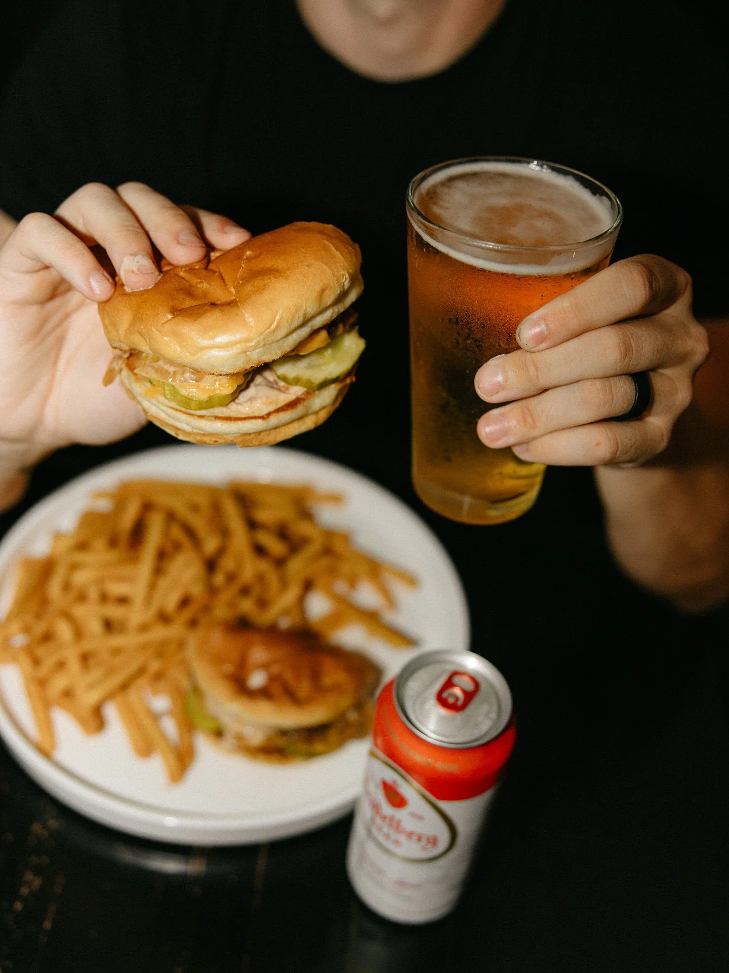 Happy Thursday which is basically prefunk for Friday! Whatchu doin for happy hour? Enjoying our $20 burger + beer combo, perhaps? Let&rsquo;s soak in these last few weeks of summer. Open all weekend for happy hour 3-5, dinner 5-9!