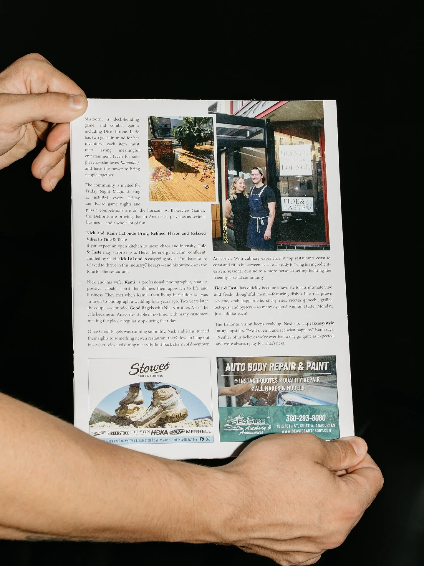 So grateful for this feature in Fidalgo Living Magazine! We can&rsquo;t believe how fast our first year is flying by and are SO excited for what&rsquo;s to come 🤘🏻 
#anacortes #oyster #oysterbar #localfood #skagitvalley #pnwfood #seattle #seattlefo