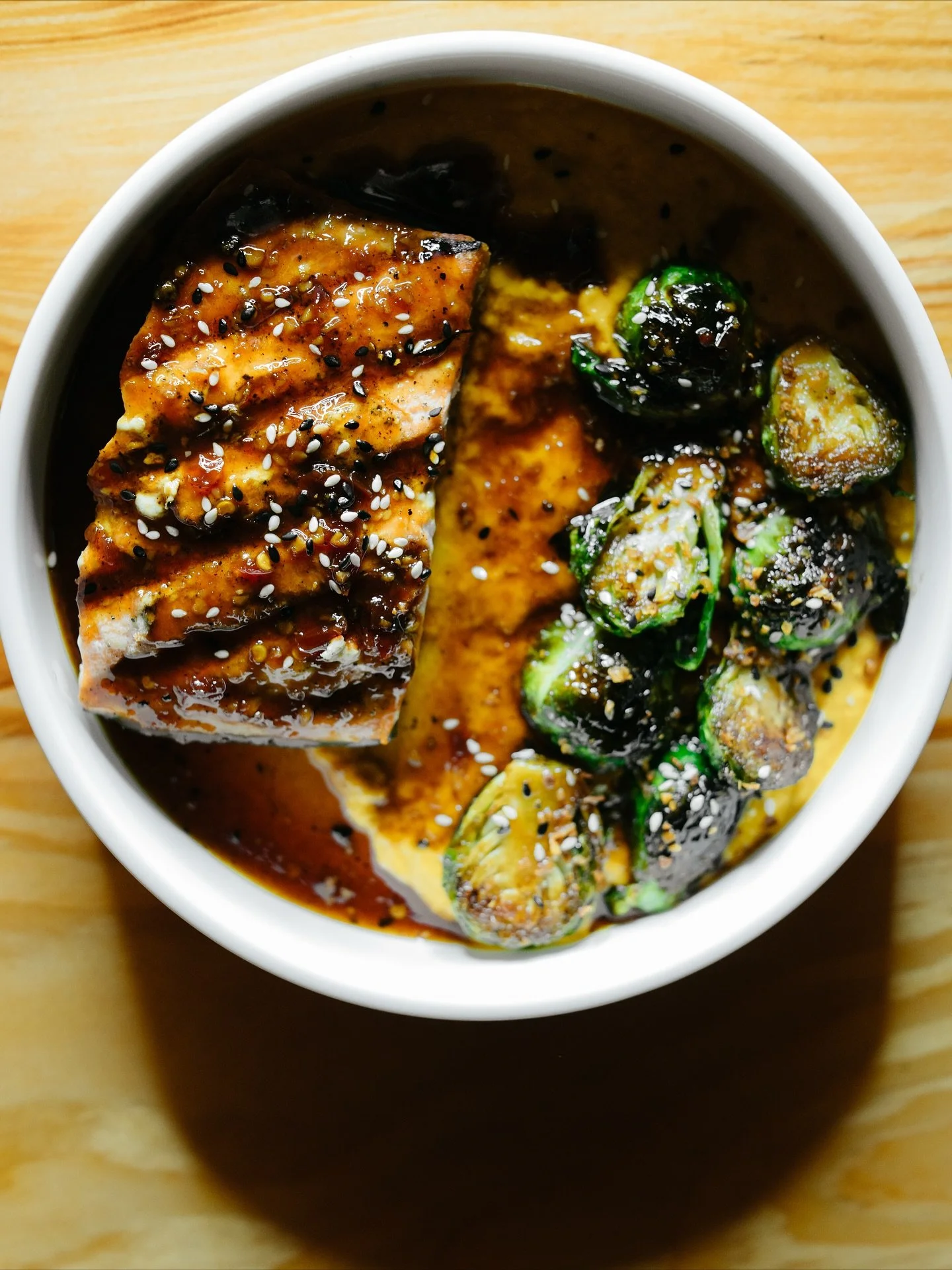 Coho Salmon. Kimchi puree. Brussels Sprouts. Soy glaze. Our menu just got a whole lot cozier 🤌🏻 

#anacortes #foodpics #foodporn #skagitvalley #sanjuanislands #seattlefood #seattlefoodie #bellyofbellingham