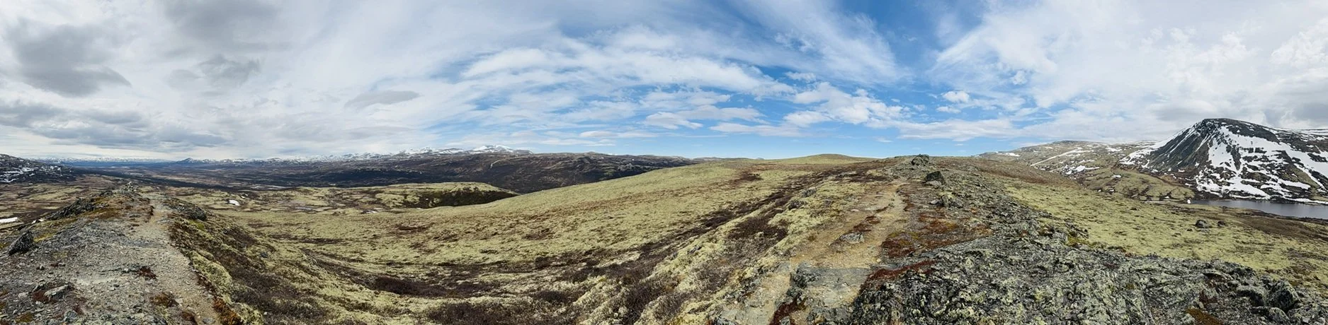 View from a peak of Mehoe mountain