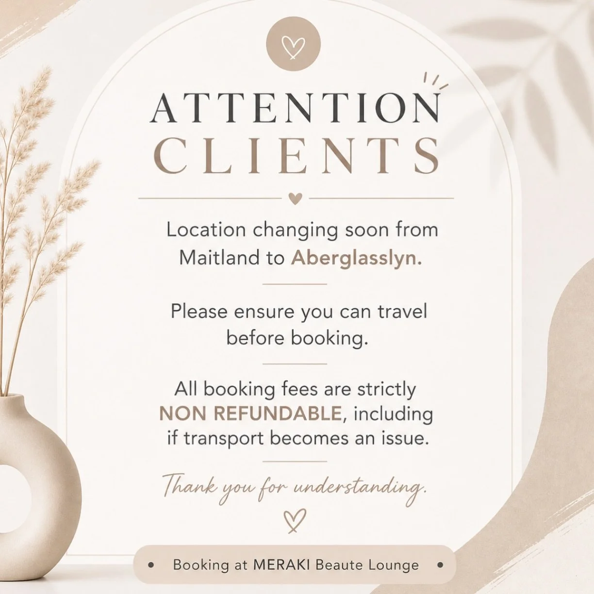 Please be full aware before booking online,
That you can commit to the 8-12 mins travel difference ❤️