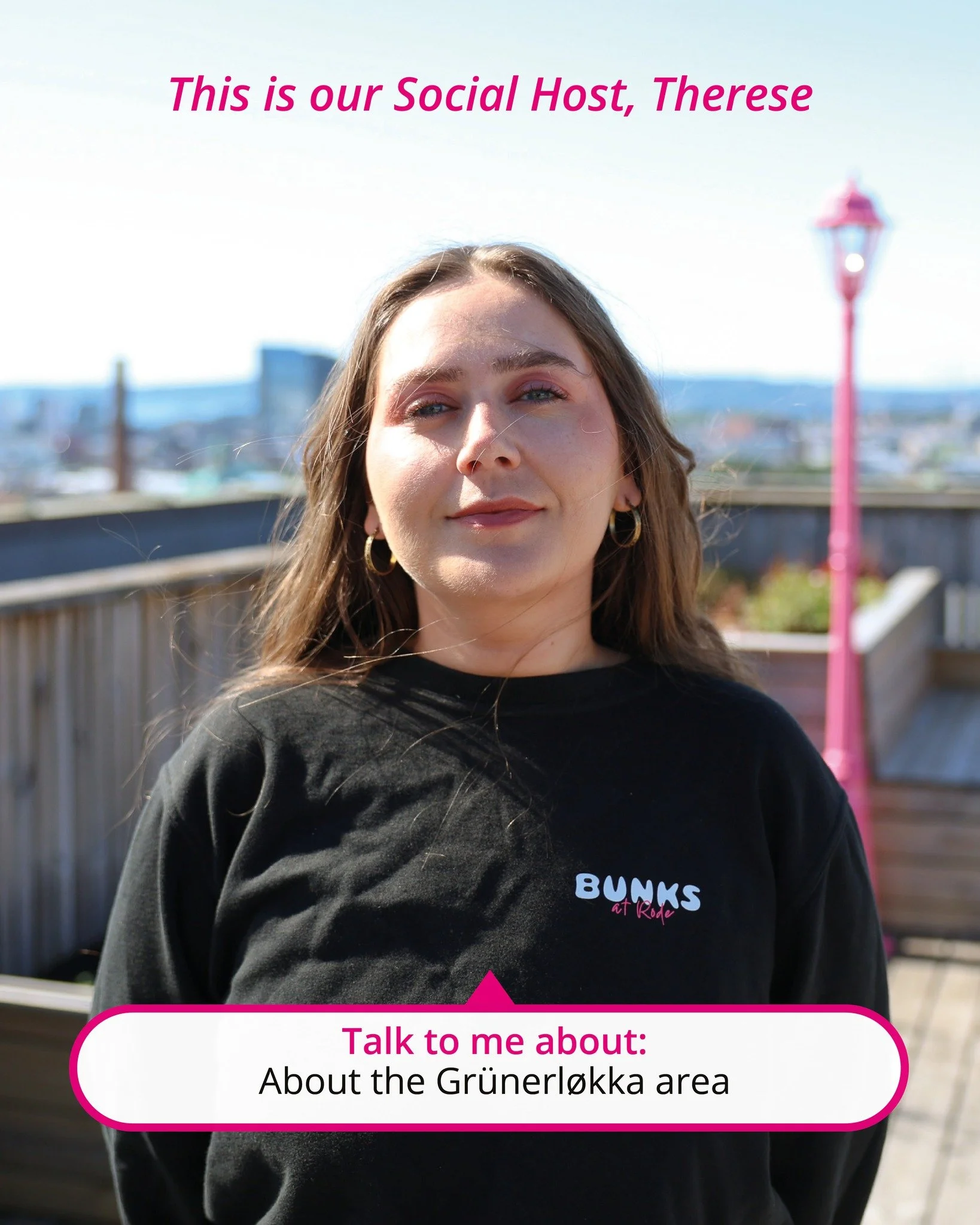 ✨Get to know the Social Club✨ Next up:  Social Host, Therese💕
Talk to me: About the Grünerløkka area
Fave dorm: Mermaid Cove, a calm sea vibe
My ideal Sunday: Walking around the Sunday market at Birkelunden
Best Oslo tips: If the weathe