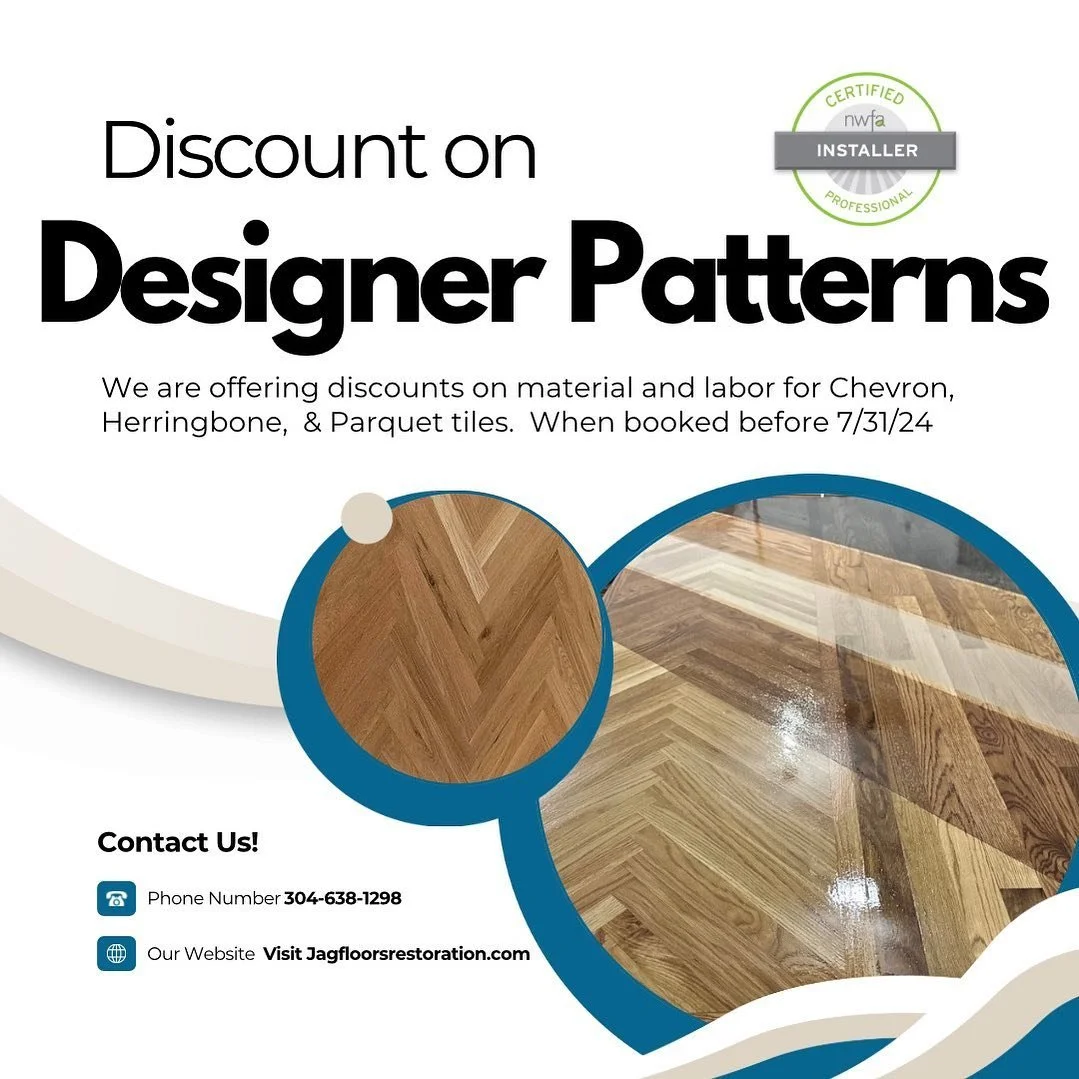 We look forward to installing more Designer Patterns! 

We also able to offer discounts on 6&rdquo; &amp; 8&rdquo; Select White Oak! 

#SummerSavings #hardwood #herringbone #parquet #chevron #wideplankfloors #whiteoak